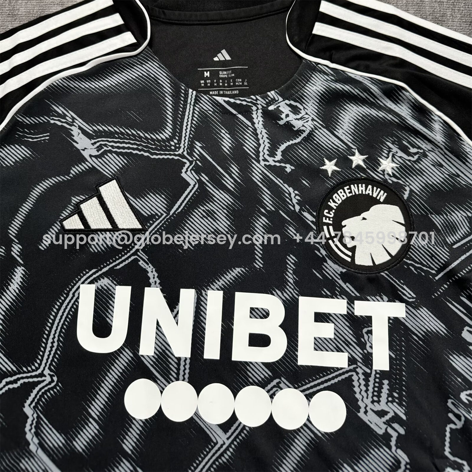GlobeJersey-Copenhagen 25-26 Away Black Jersey - Fans Version