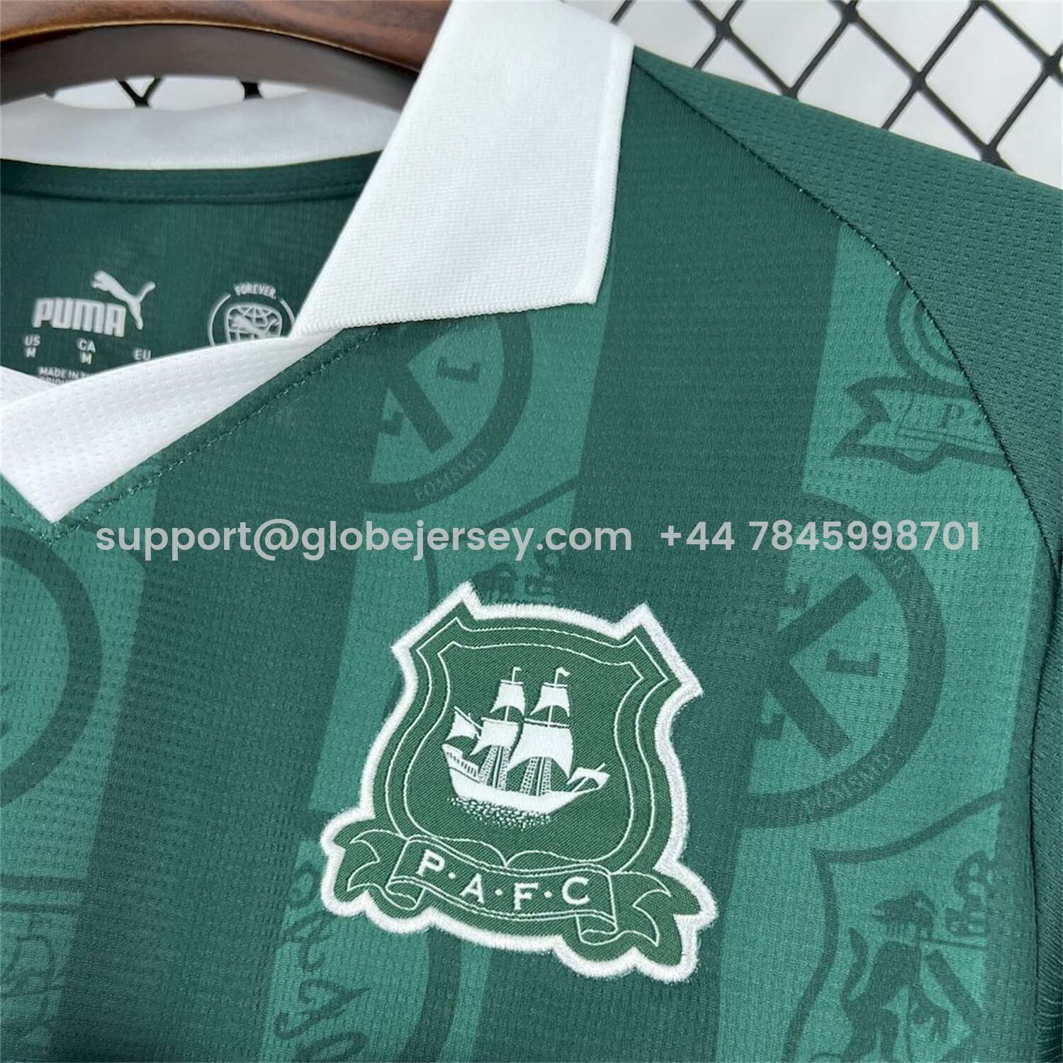 GlobeJersey-Plymouth Argyle 25-26 Home Unsponsored Jersey - Fans Version