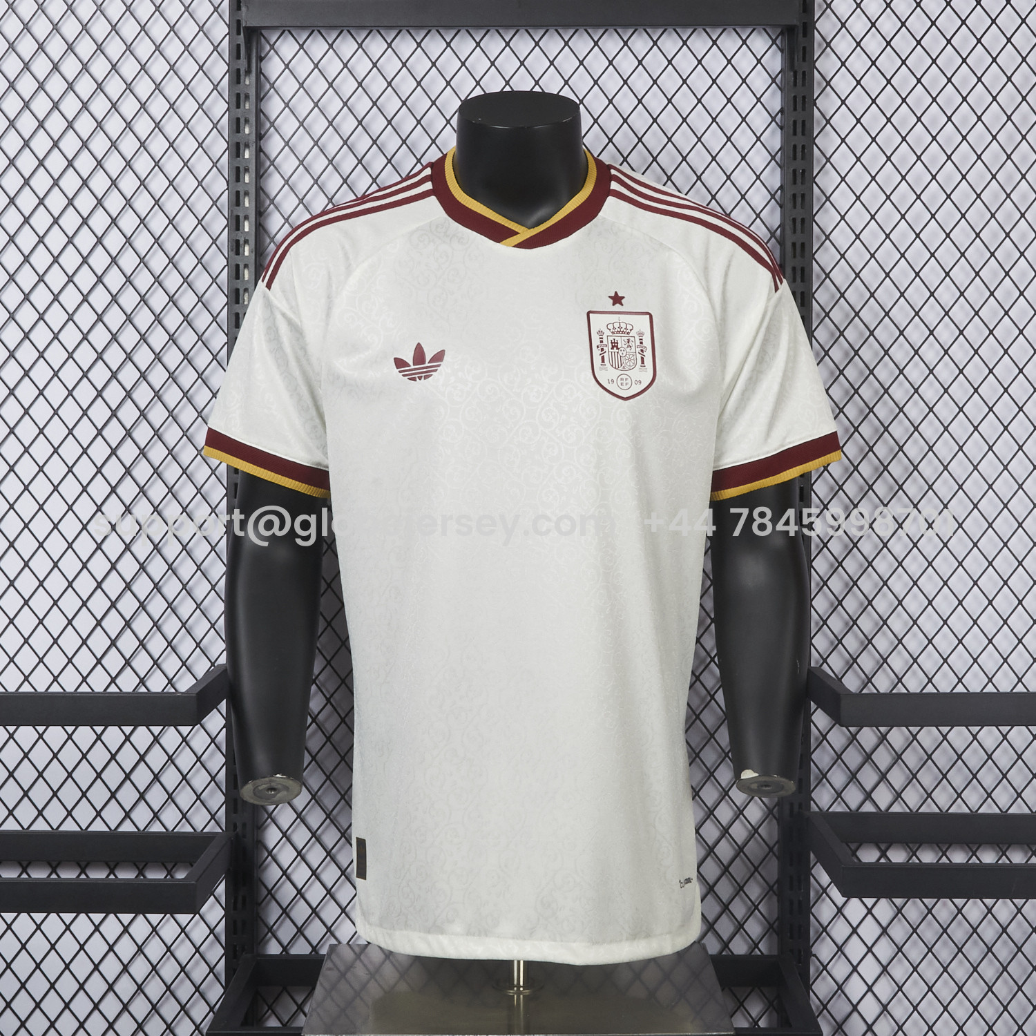 GlobeJersey-Spain 2026 Away White Jersey - Player Version