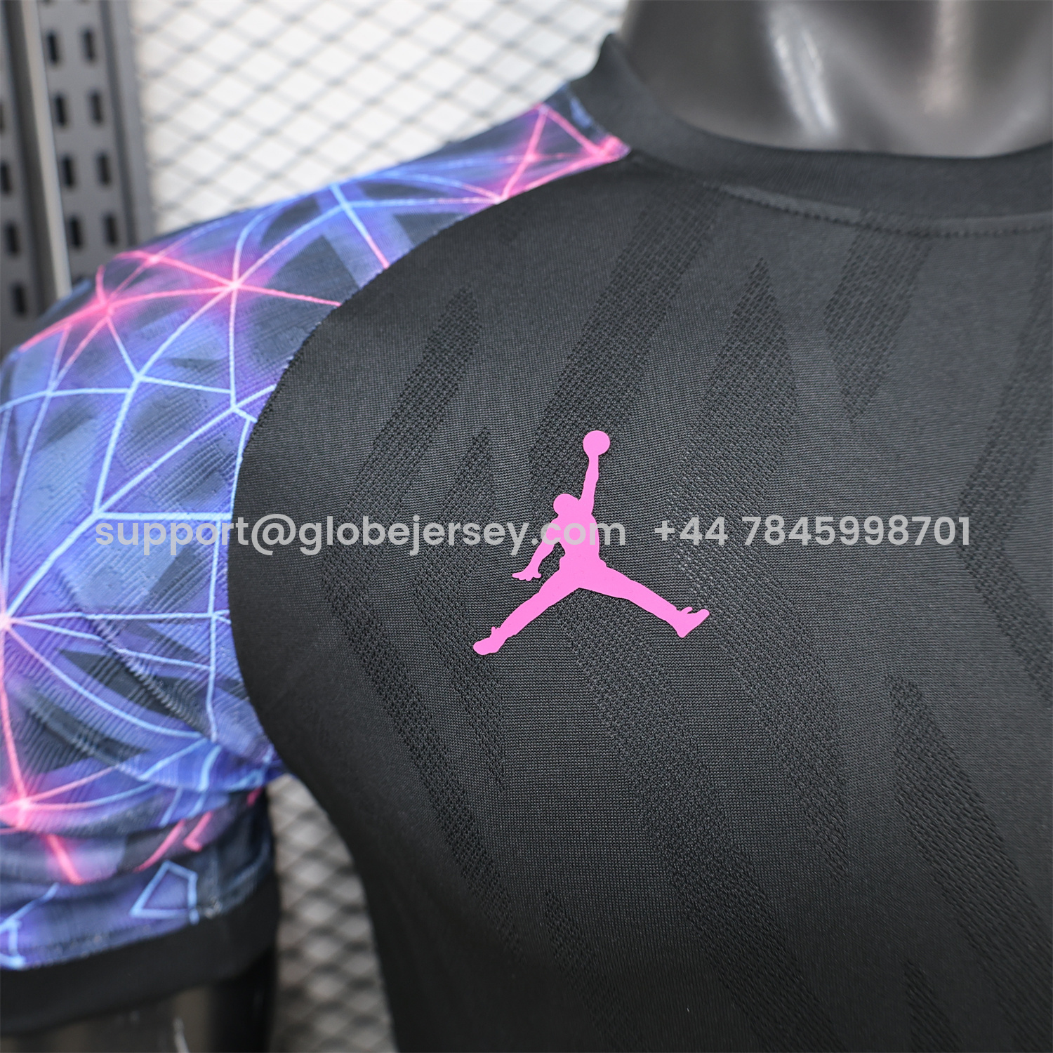GlobeJersey-Barcelona 25-26 Black With Pink Special White Jersey - Player Version