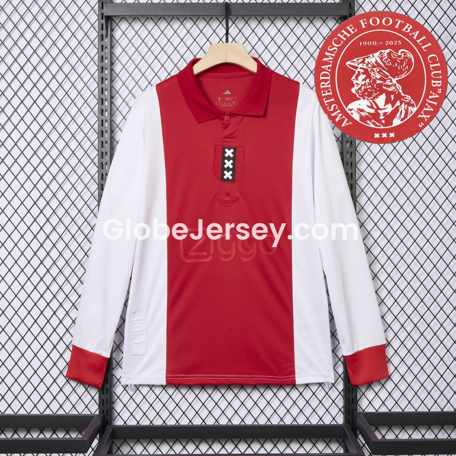 GlobeJersey-Ajax 2025 125-Year Anniversary Long Sleeves Jersey - Fans Version