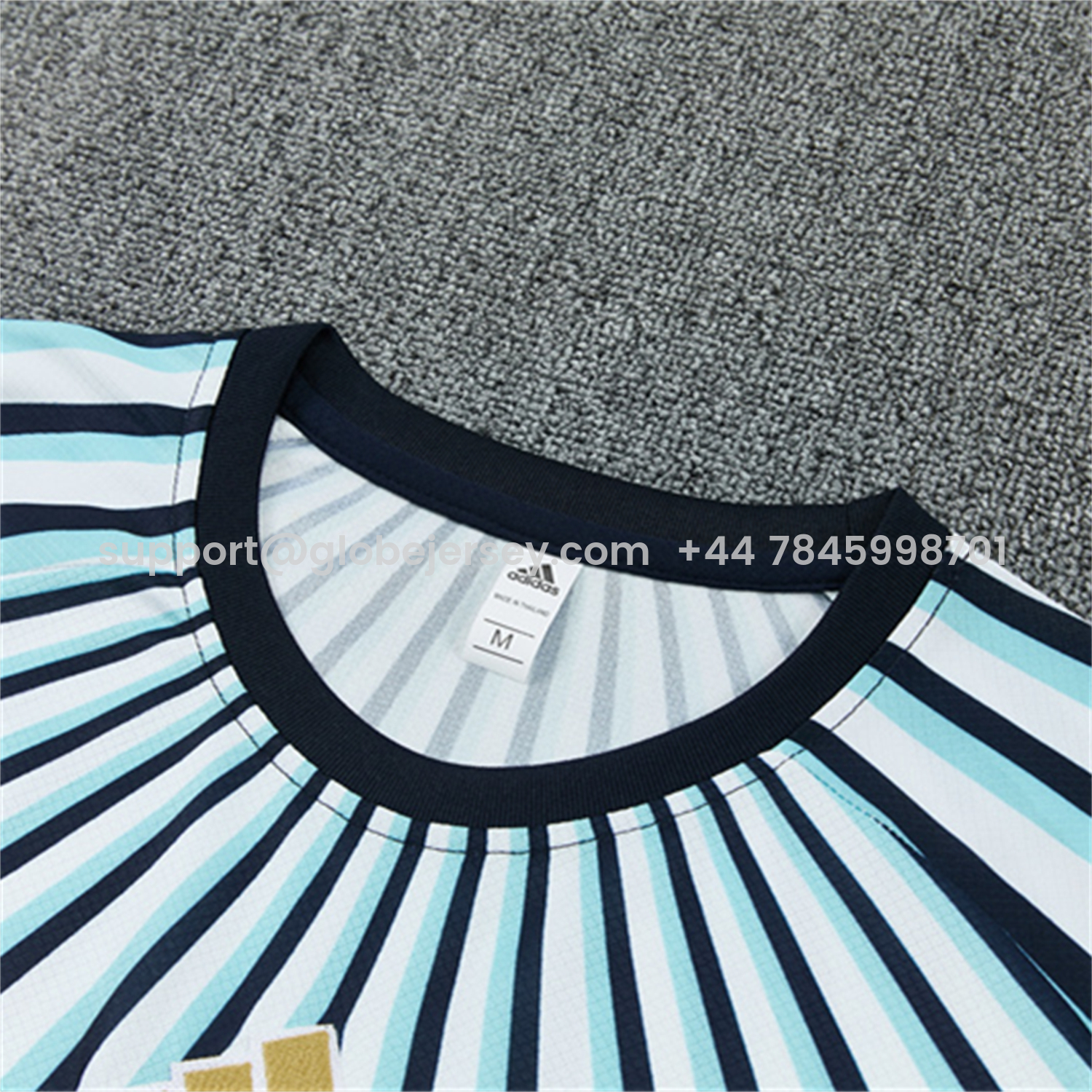 GlobeJersey-Argentina 2026 Short-Sleeve Training Set - Blue Rays Top and Blue Shorts