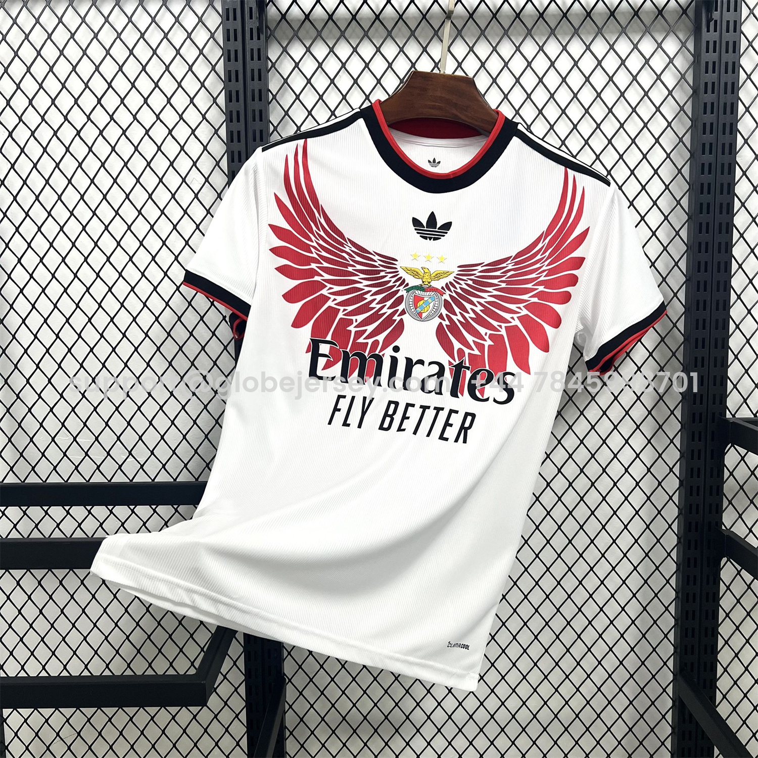 GlobeJersey-Benfica 25-26 Red Wings White Special Jersey - Fans Version