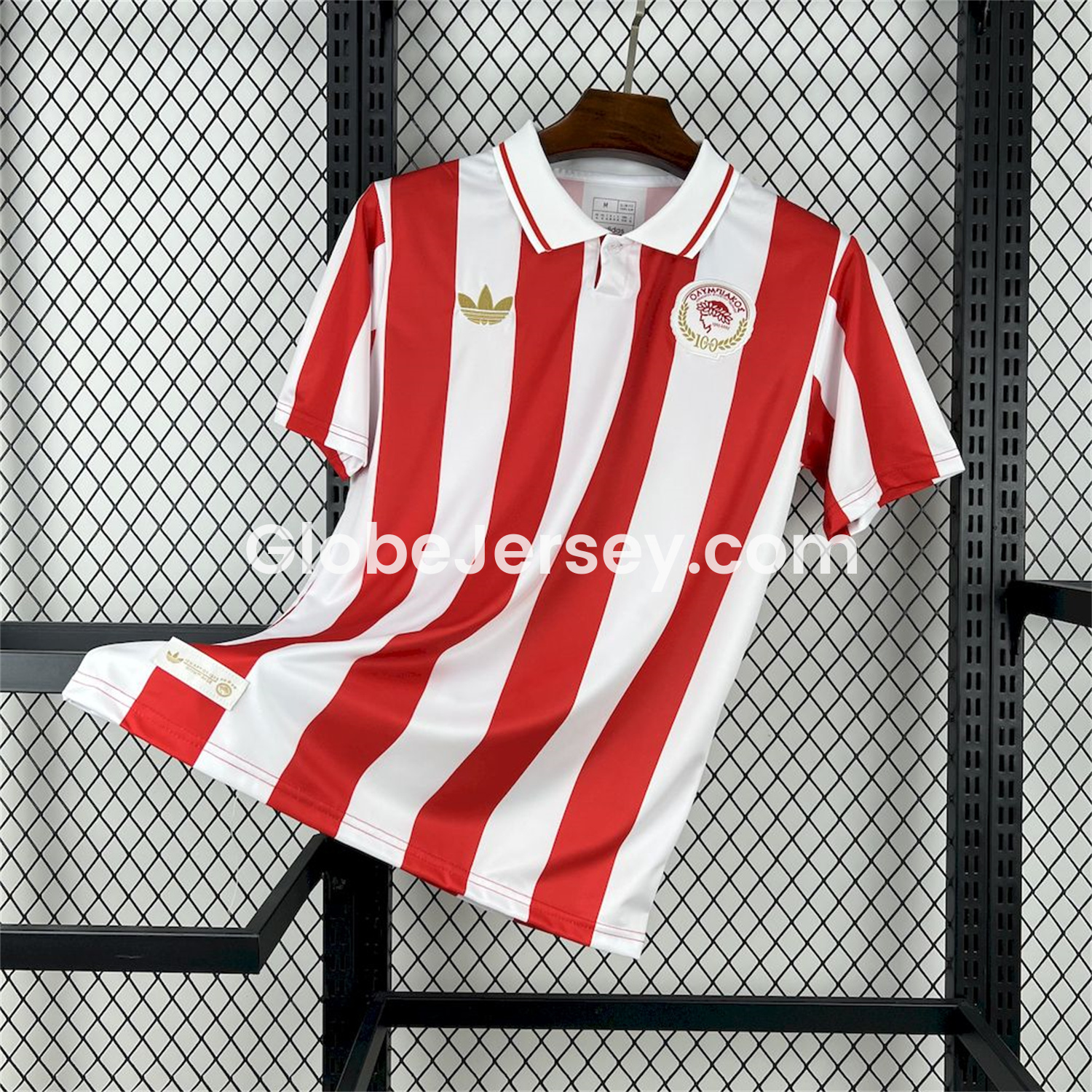 GlobeJersey-Olympiacos 2025 100 Years Anniversary Centenary Jersey - Fans Version