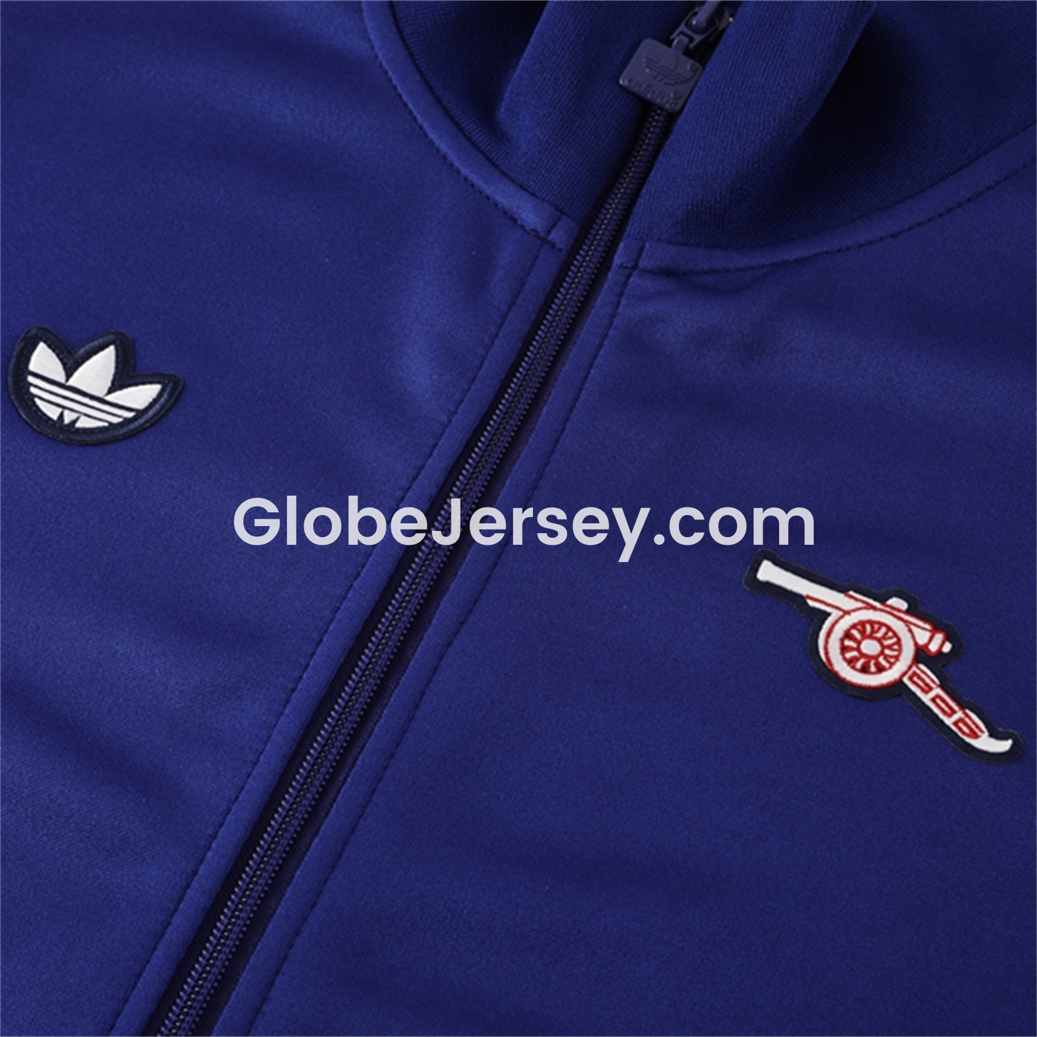 GlobeJersey-Arsenal 25-26 Throwback Trefoil Jacket Training Tracksuit - Royal Blue Jackets & Pants