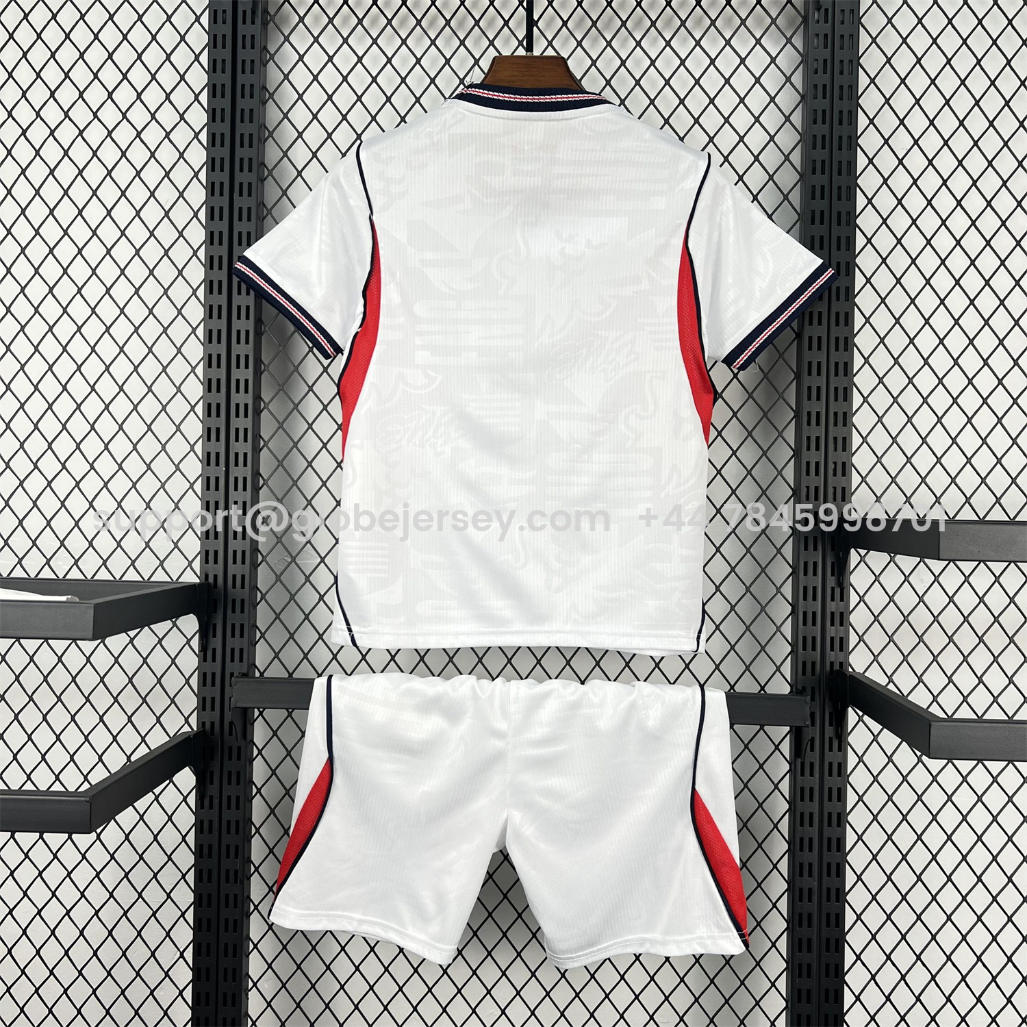 GlobeJersey-England 2026 Home White Kids Kit