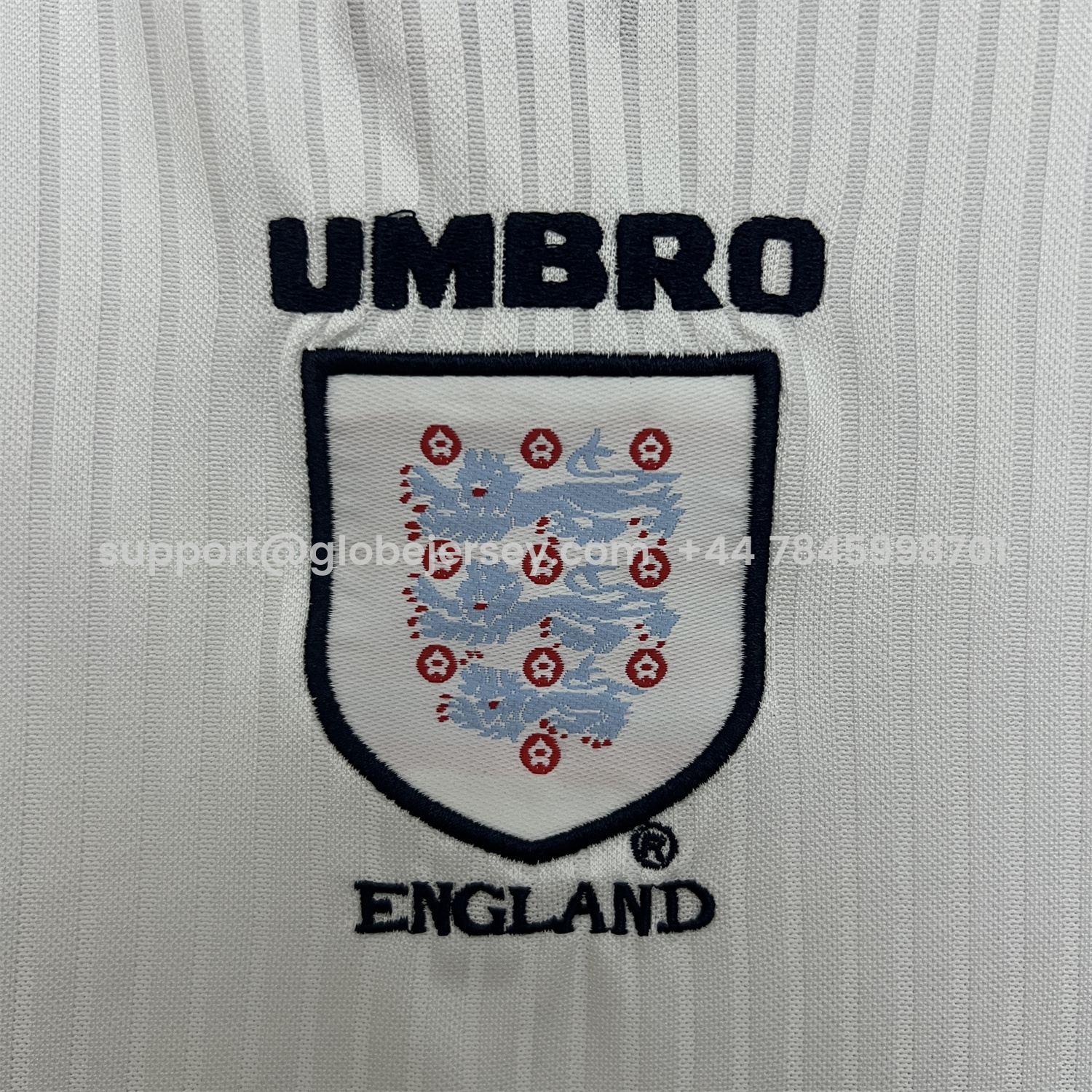 GlobeJersey-Retro England 1998 Home Kids Kit
