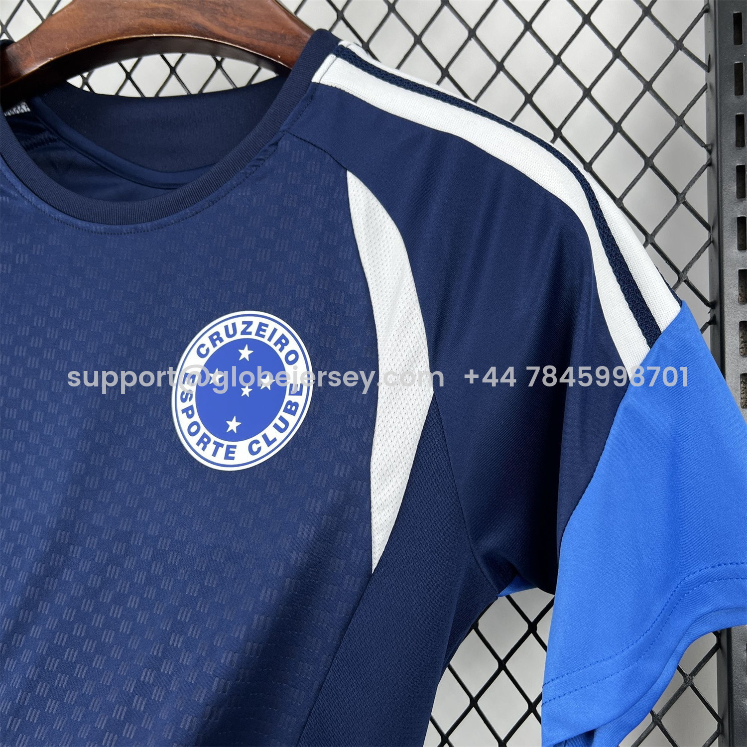 GlobeJersey-Cruzeiro 25-26 Pre-Match Dark Blue Jersey - Fans Version