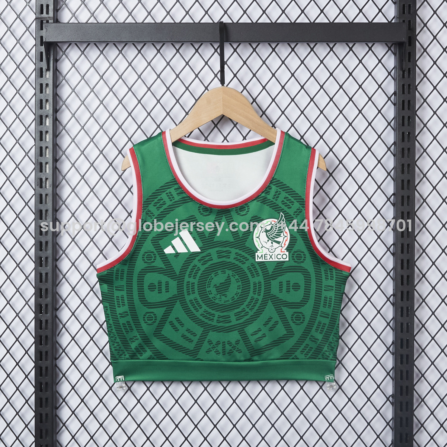 GlobeJersey-Women's Mexico 2026 Home Yoga Vest