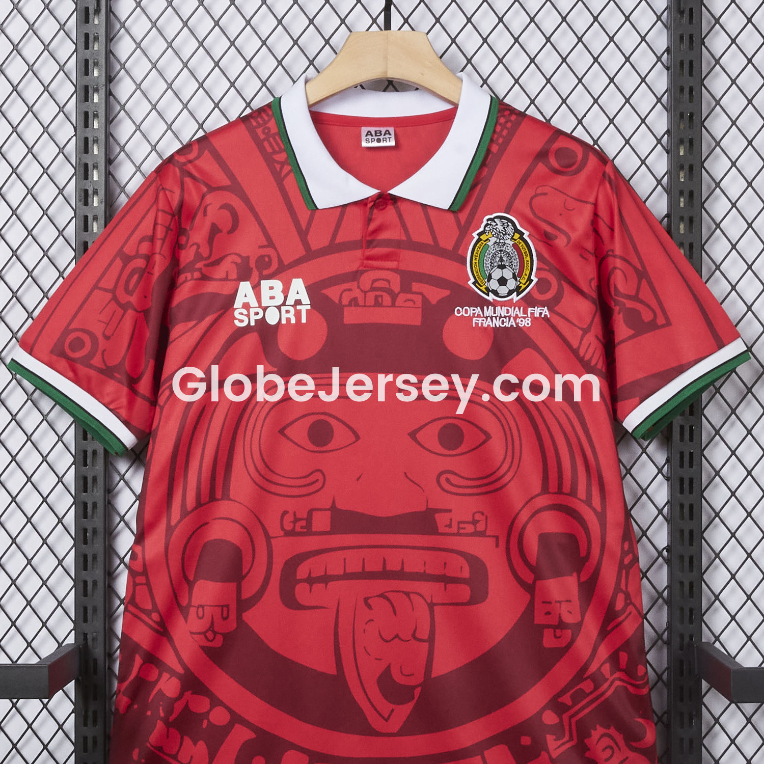 GlobeJersey-Retro Mexico 1998 Red Special Edition Jersey