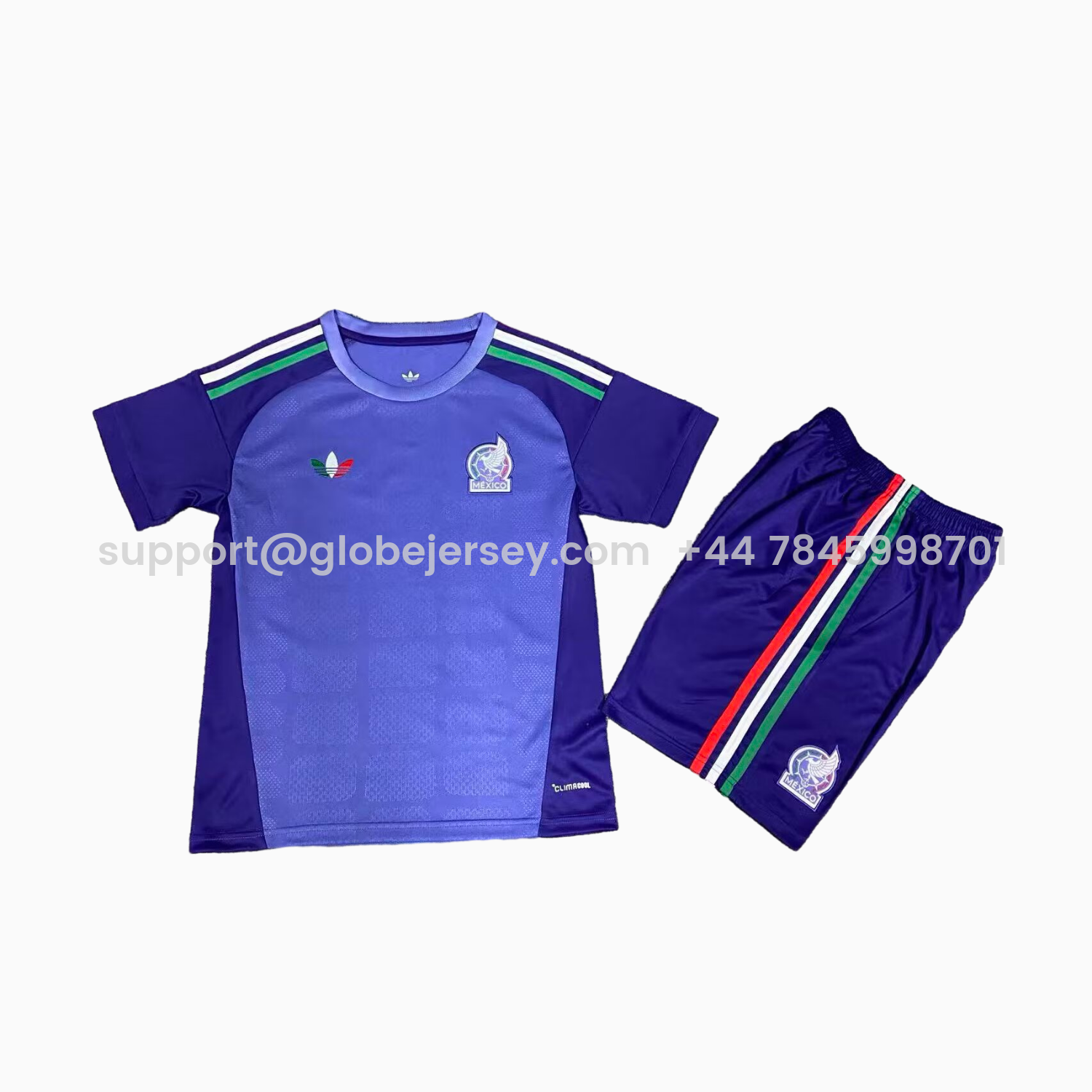 GlobeJersey-Mexico 2026 Purple Goalkeeper Kids Kit