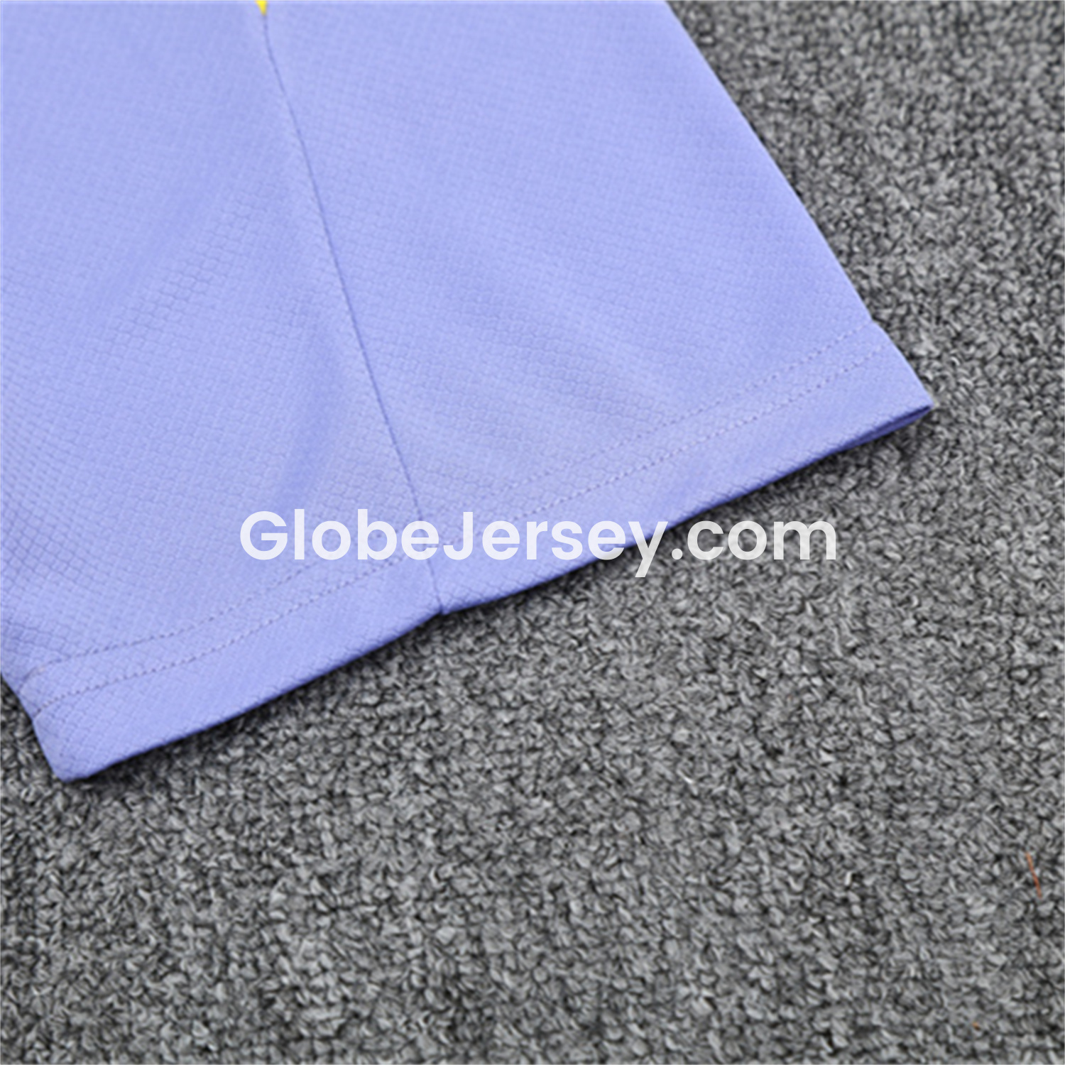 GlobeJersey-Atletico Madrid 25-26 Short-Sleeve Training Set - Purple Top & Royal Blue shorts