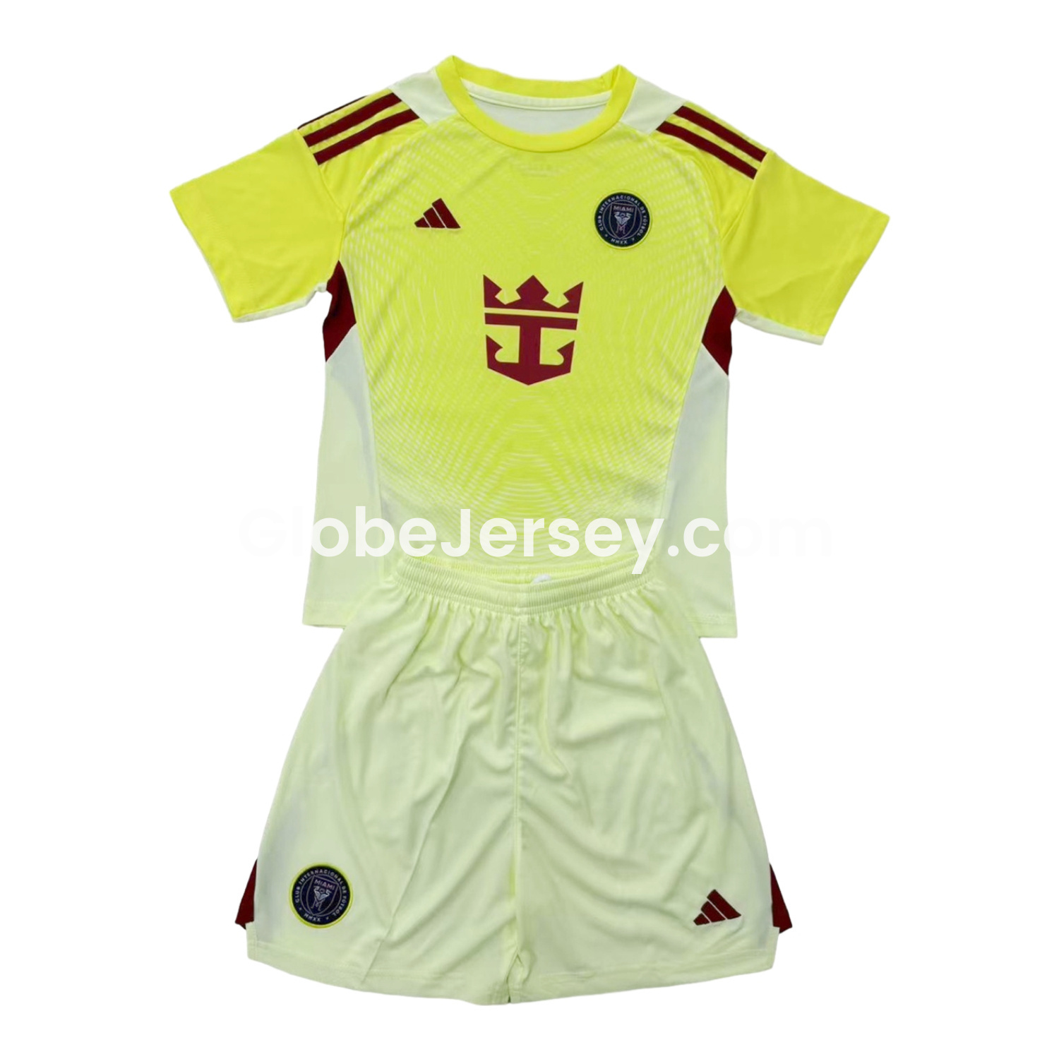 GlobeJersey-INT M.A.M 2025 Light Yellow Goalkeeper Kids Kit