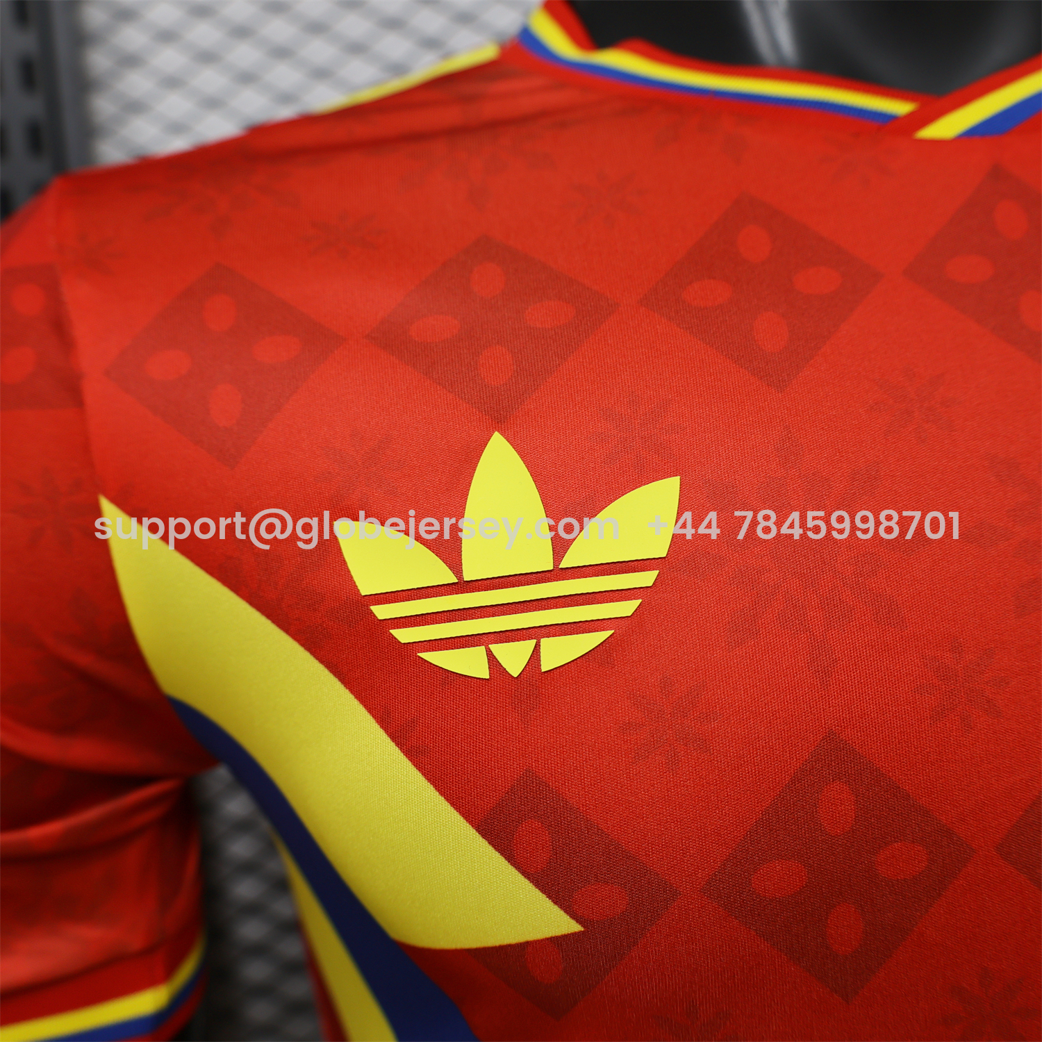 GlobeJersey-Colombia 2026 Red With Yellow Blue Special Jersey - Player Version