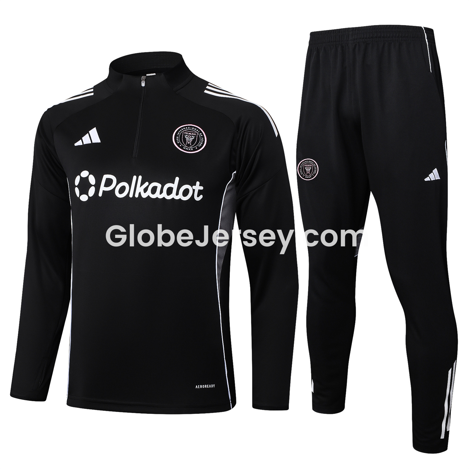 GlobeJersey-INT M.A.M 25-26 Long Sleeves Training Set - Black Top & Black Pants