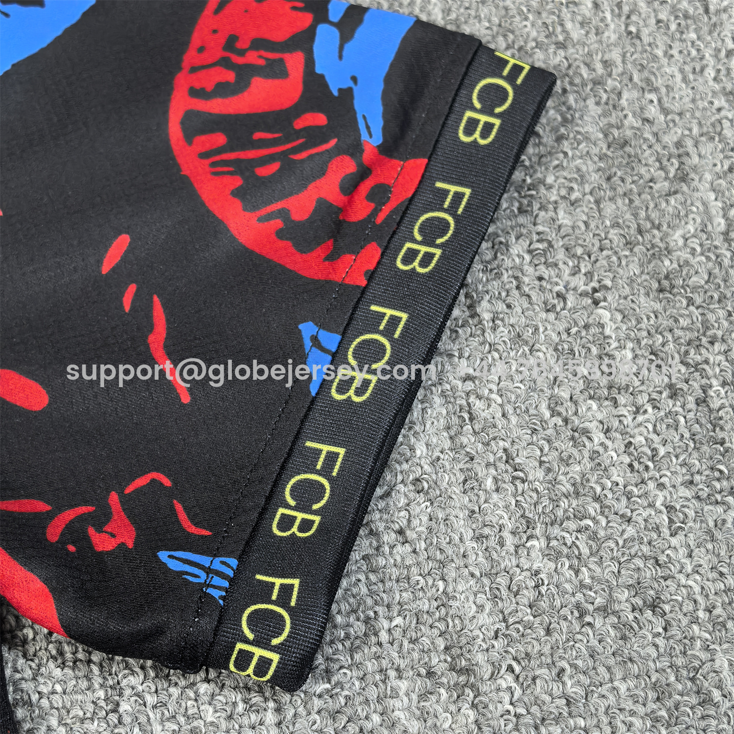 GlobeJersey-Barcelona 25-26 Red Blue Snake Silhouette Pattern Special Jersey - Fans Version