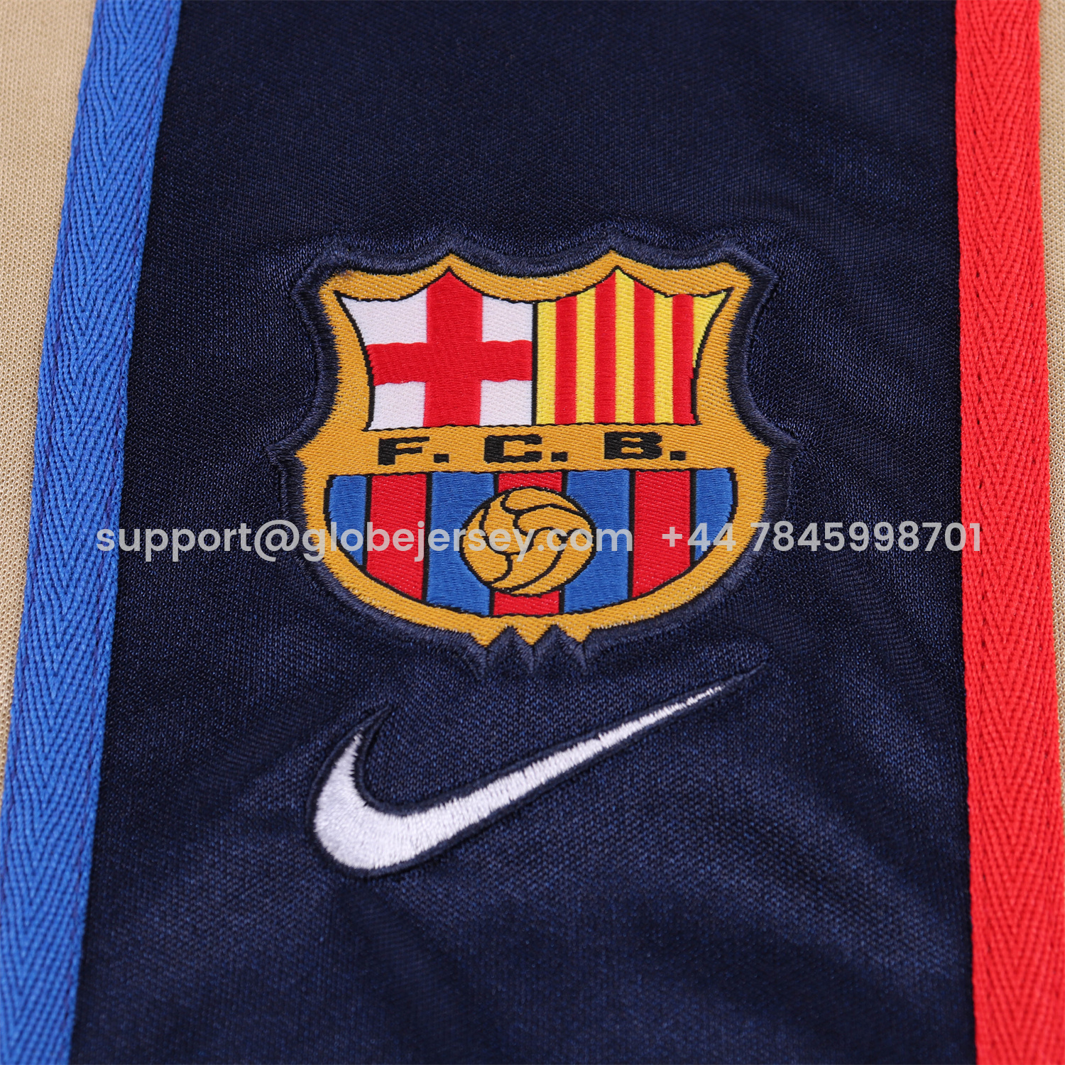 GlobeJersey-Retro Barcelona 2001-02 Away Kids Kit