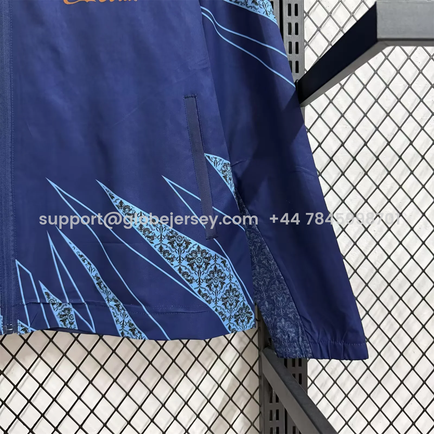 GlobeJersey-Napoli 25-26 Cocacola Windbreaker Jacket - Dark Blue