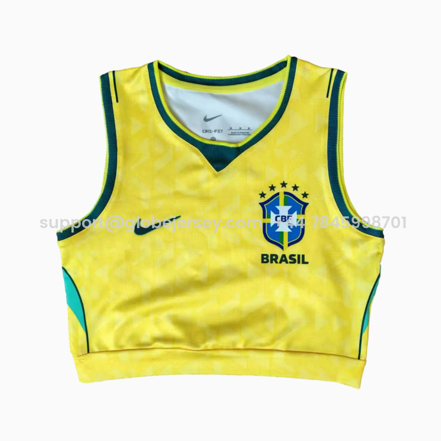 GlobeJersey-Women's Brazil 2026 Home Yoga Vest