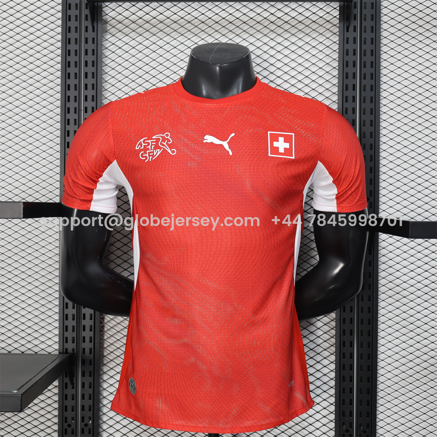 GlobeJersey-Switzerland 2026 Home Jersey - Player Version