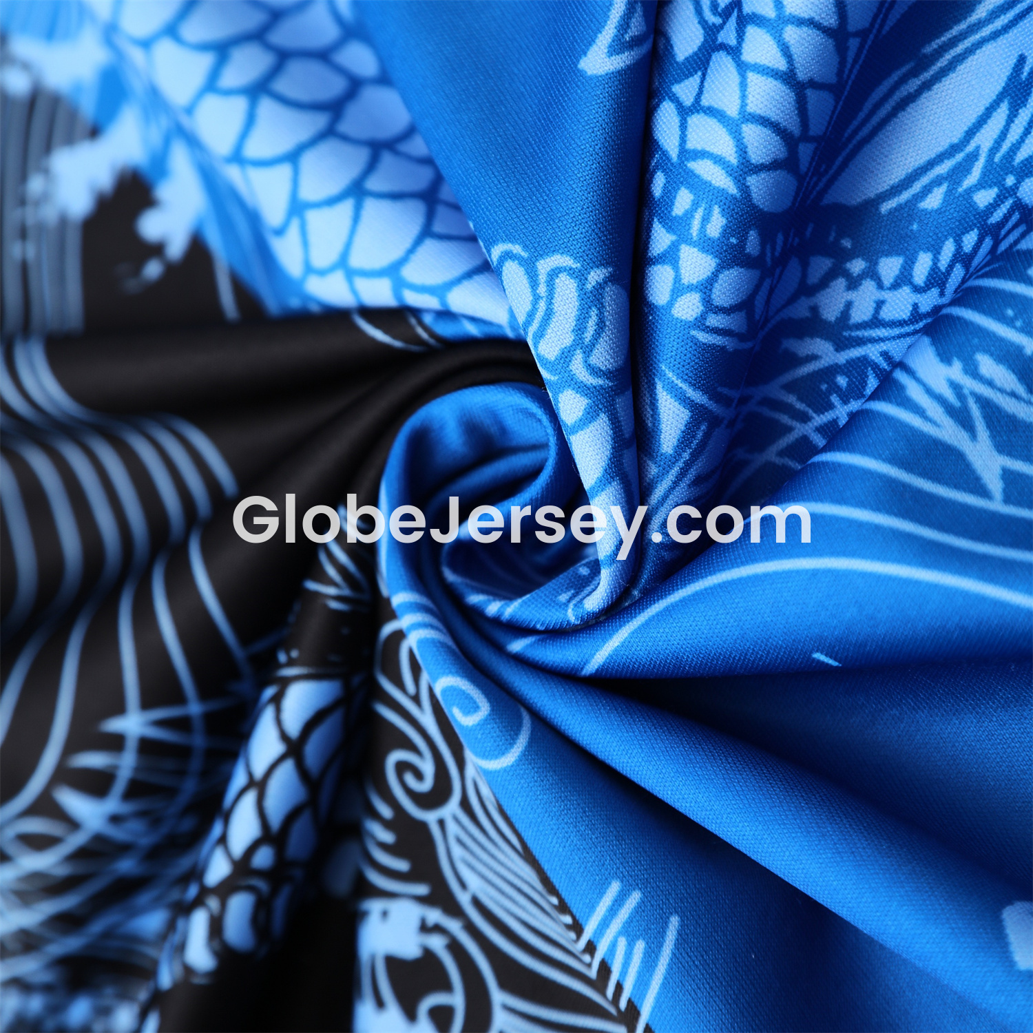 GlobeJersey-Real Madrid 25-26 Vest Training Set - Blue Black Dragon Vest & Black-White Shorts