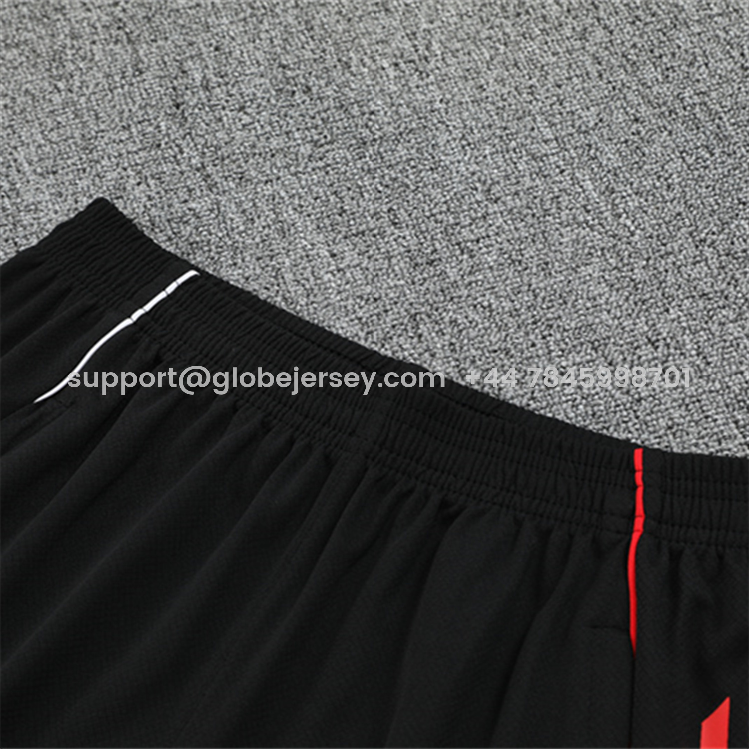 GlobeJersey-Ajax 25-26 Short-Sleeve Training Set - Black Top and Black Shorts