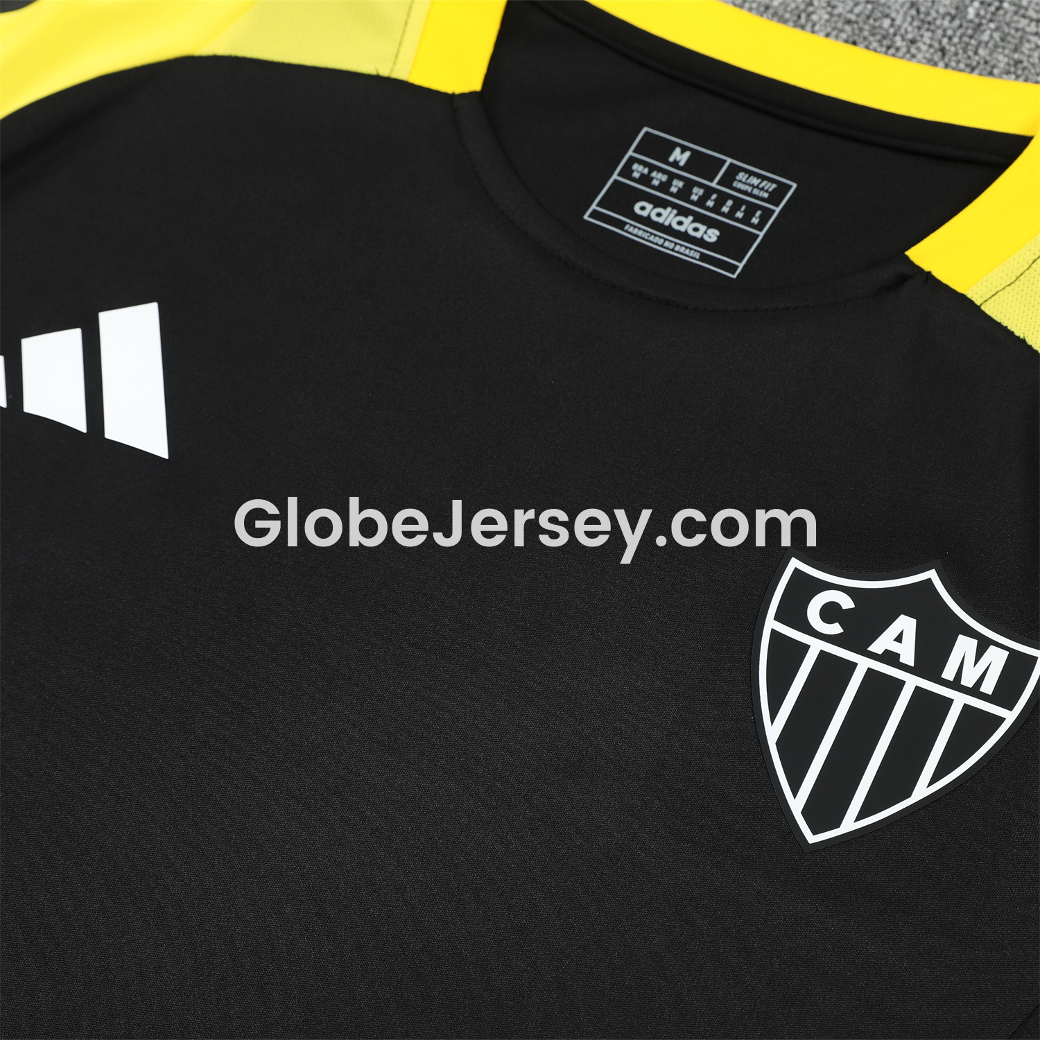 GlobeJersey-Atletico Mineiro 25-26 Short-Sleeve Kids Training Set - Black Top With Black Shorts