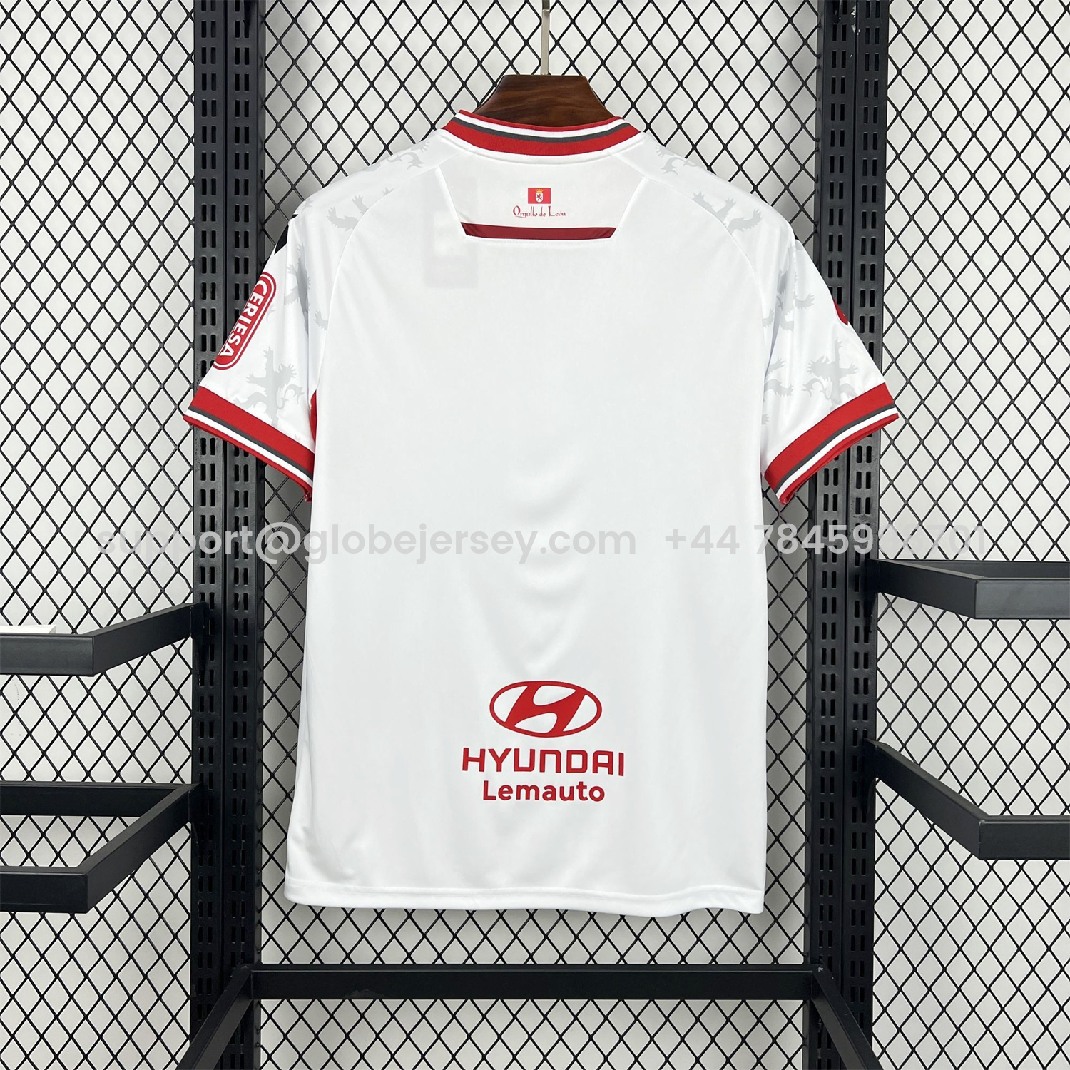 GlobeJersey-Cultural Leonesa 25-26 Home White Jersey - Fans Version