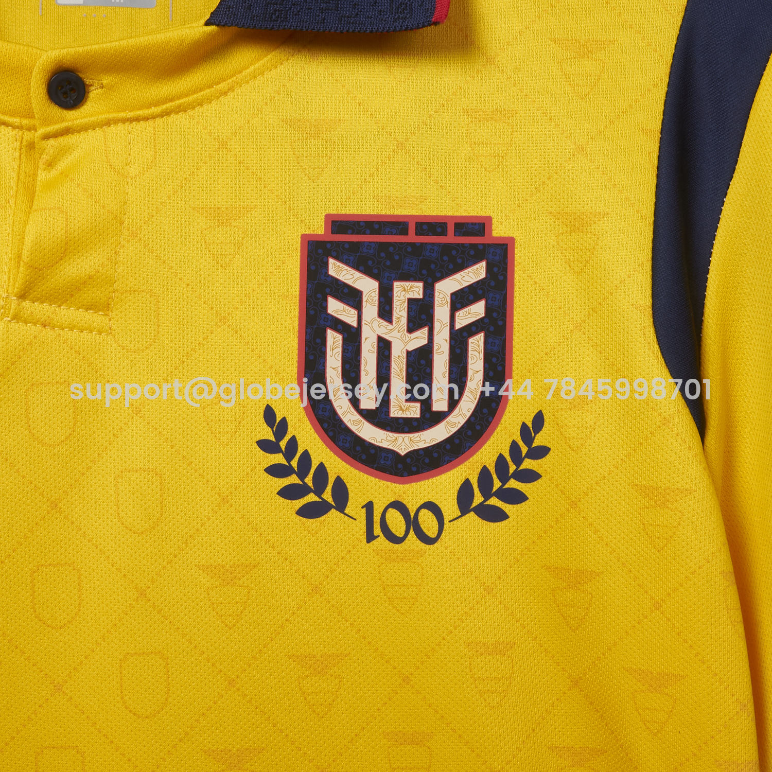 GlobeJersey-Ecuador 2025 Centenary Home Jersey - Fans Version