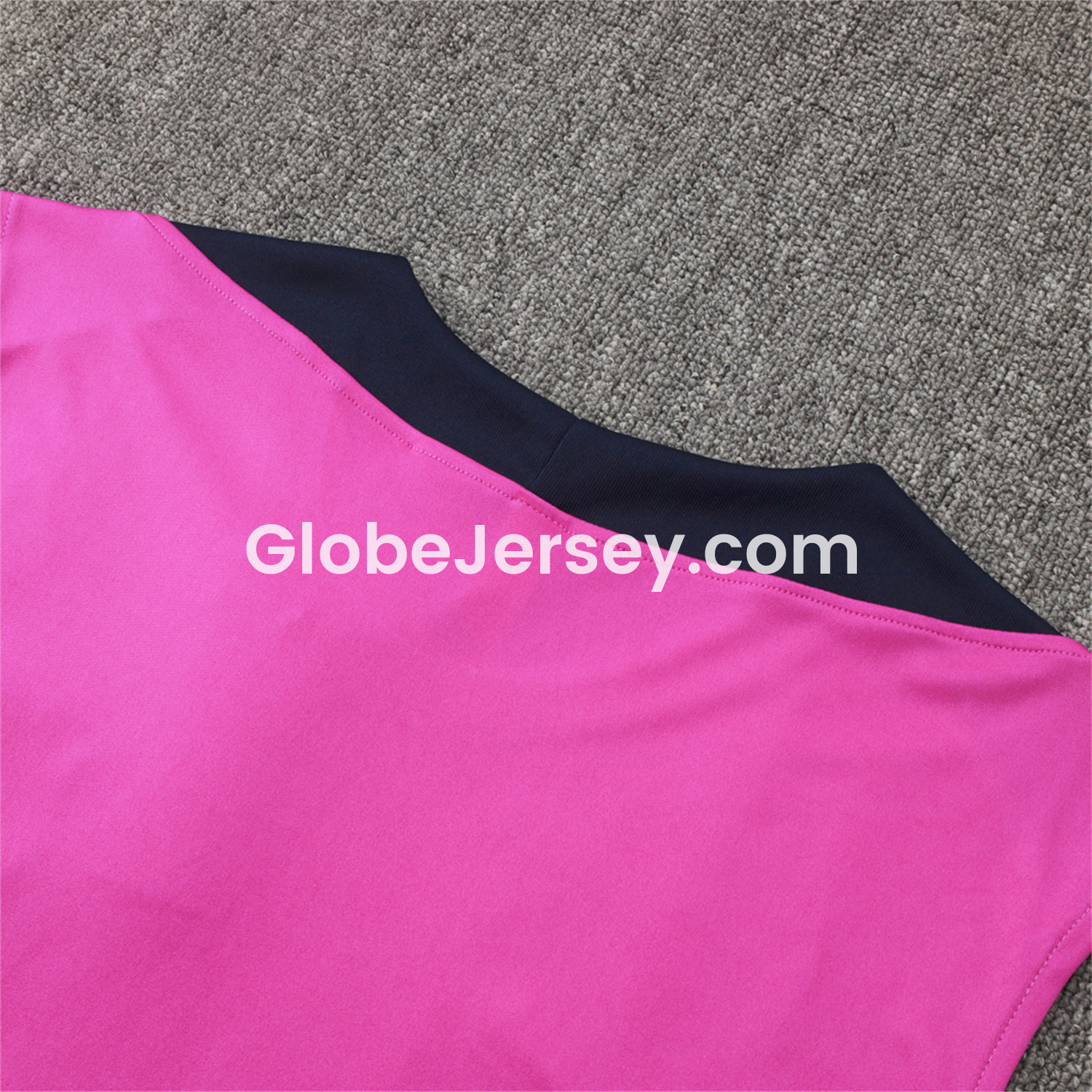 GlobeJersey-Barcelona 25-26 Vest Training Set - Purple Pink Vest and Black Shorts