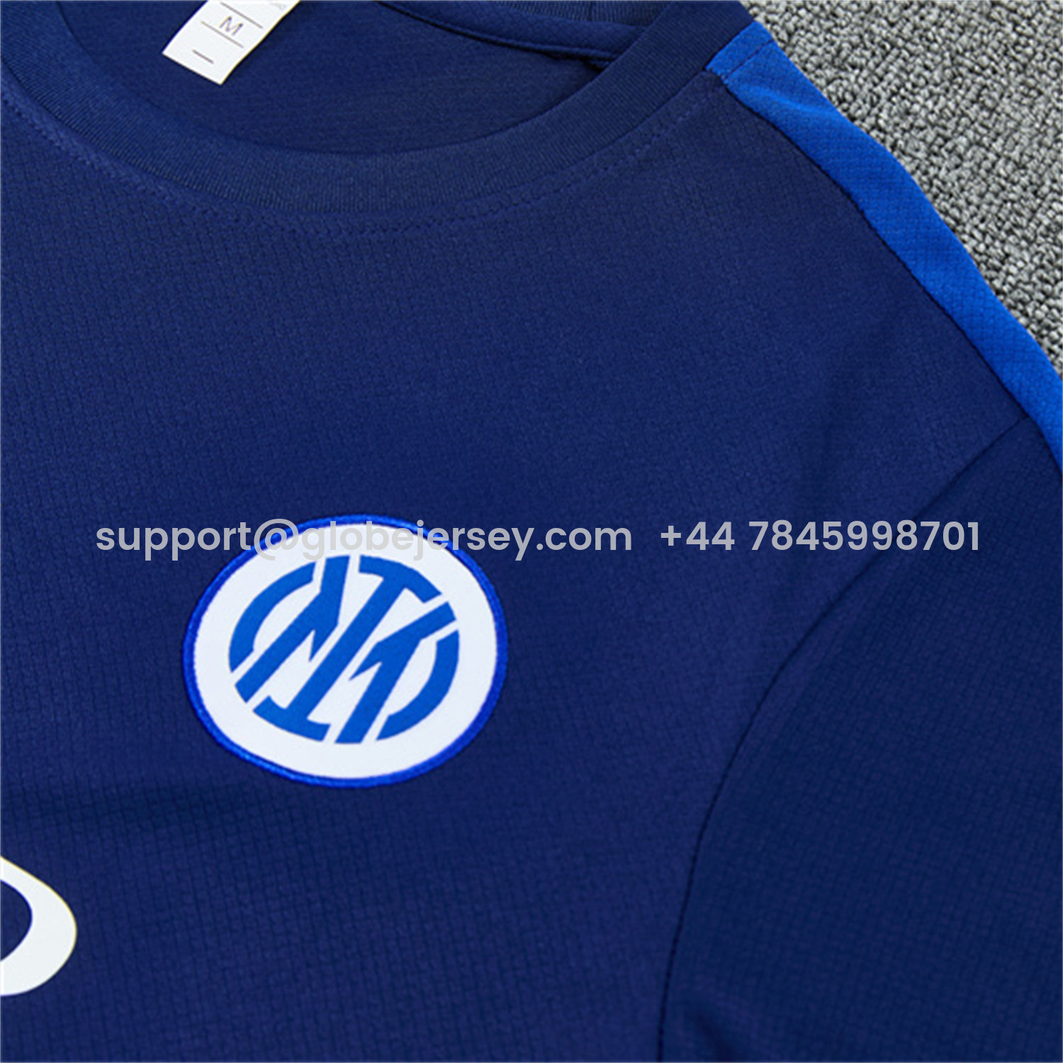 GlobeJersey-Inter Milan 26-27 Short-Sleeve Training Set - Deep Blue Top & Shorts