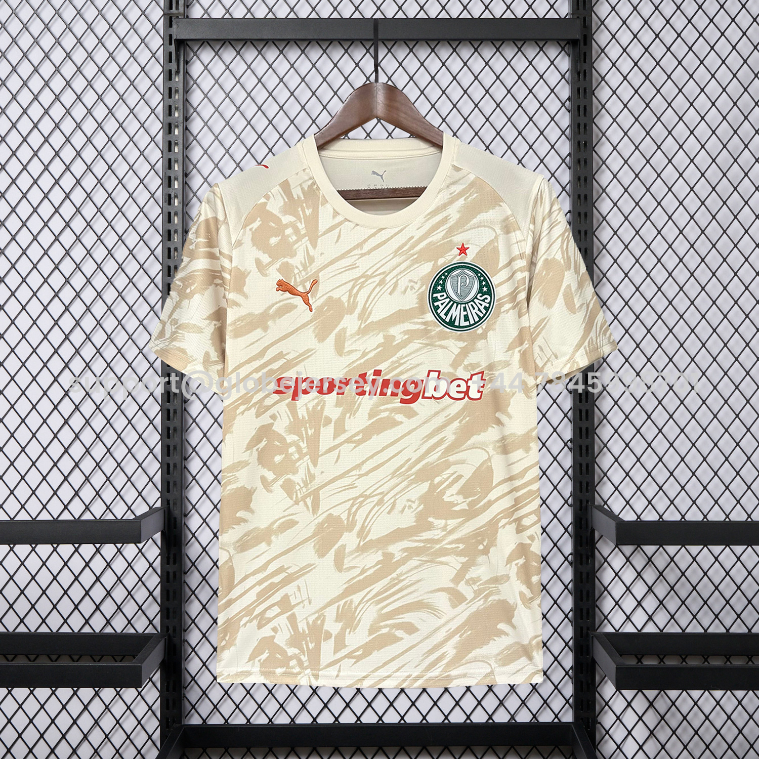 GlobeJersey-Palmeiras 26-27 Off-White Goalkeeper Jersey - Fans Version