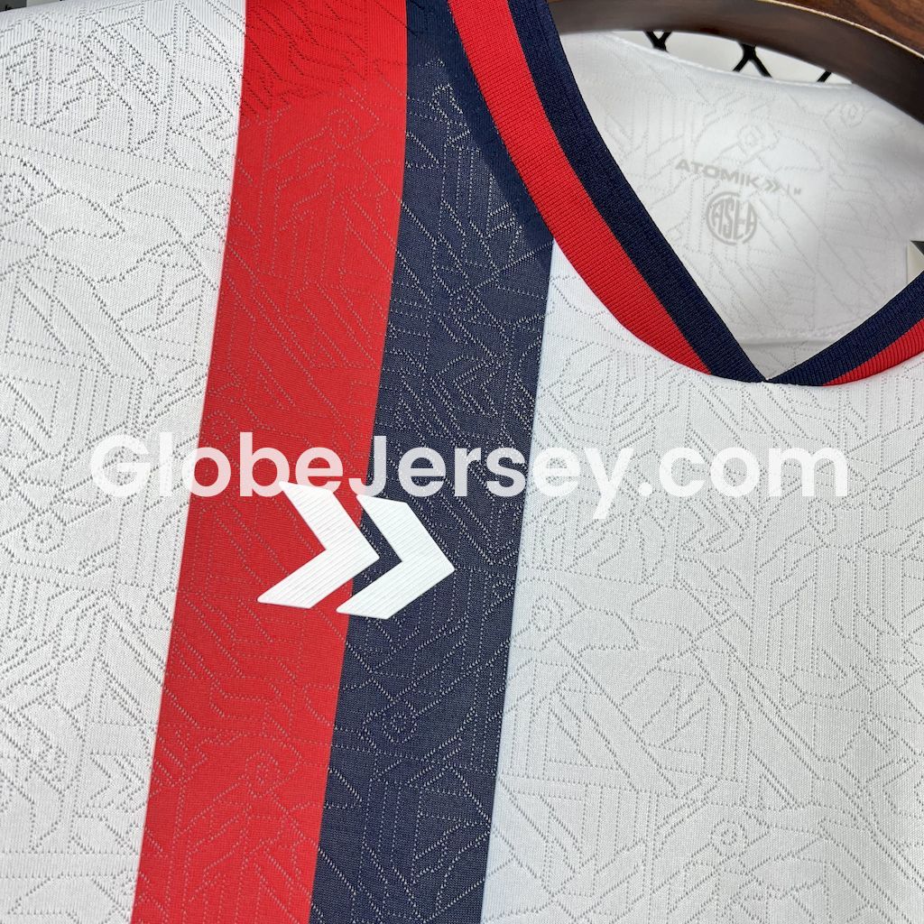 GlobeJersey-San Lorenzo 25-26 Away Unsponsored Jersey - Fans Version