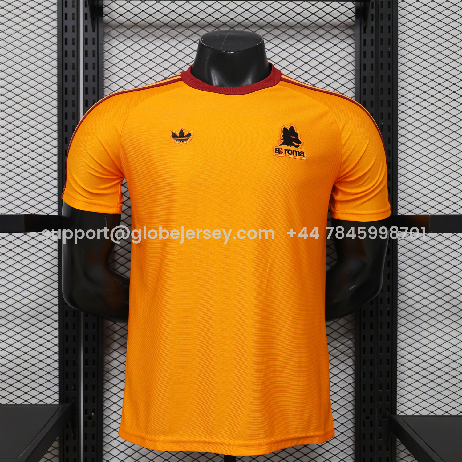 GlobeJersey-AS Roma 25-26 Retro Casual Style Orange Special Jersey - Player Version