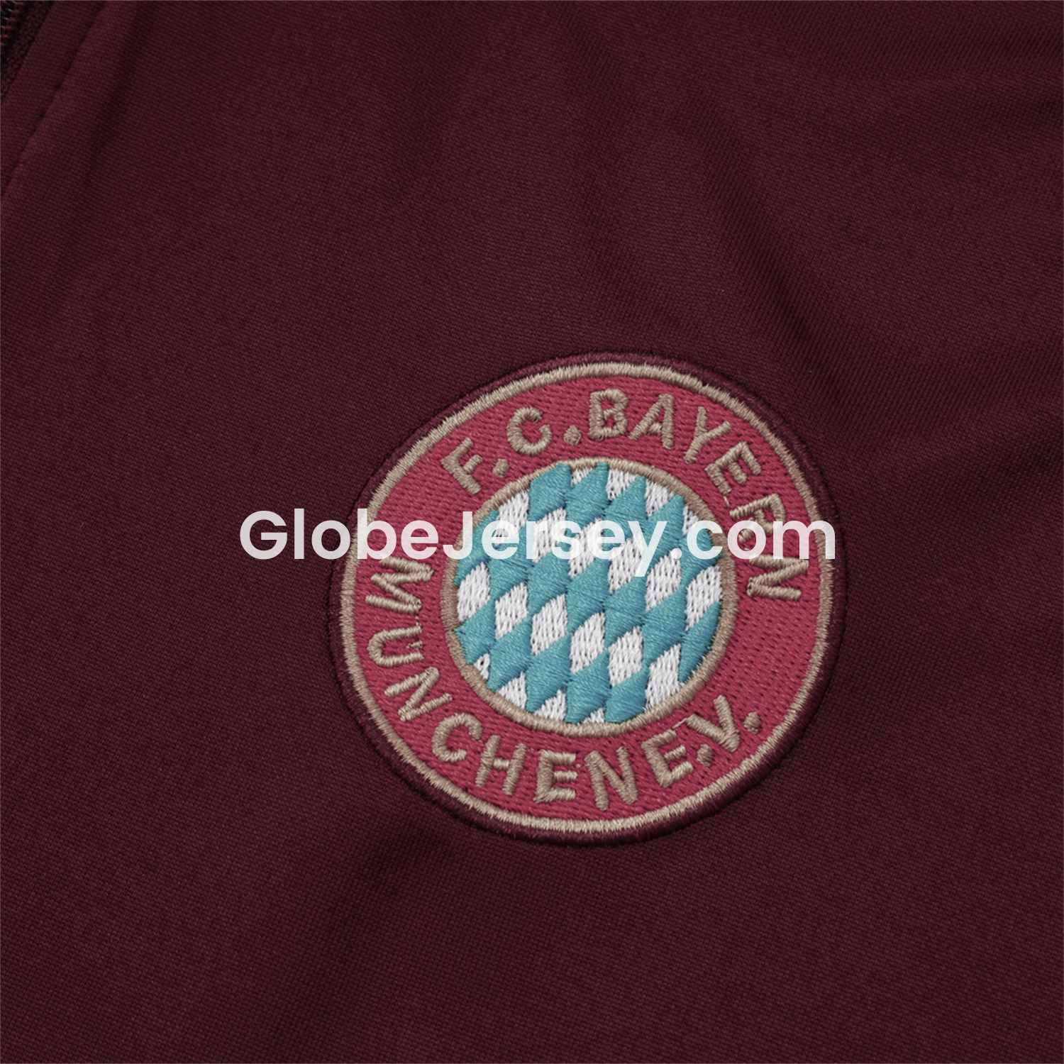 GlobeJersey-Bayern Munich 25-26 Throwback Trefoil Long Sleeves Training Set - Deep Red