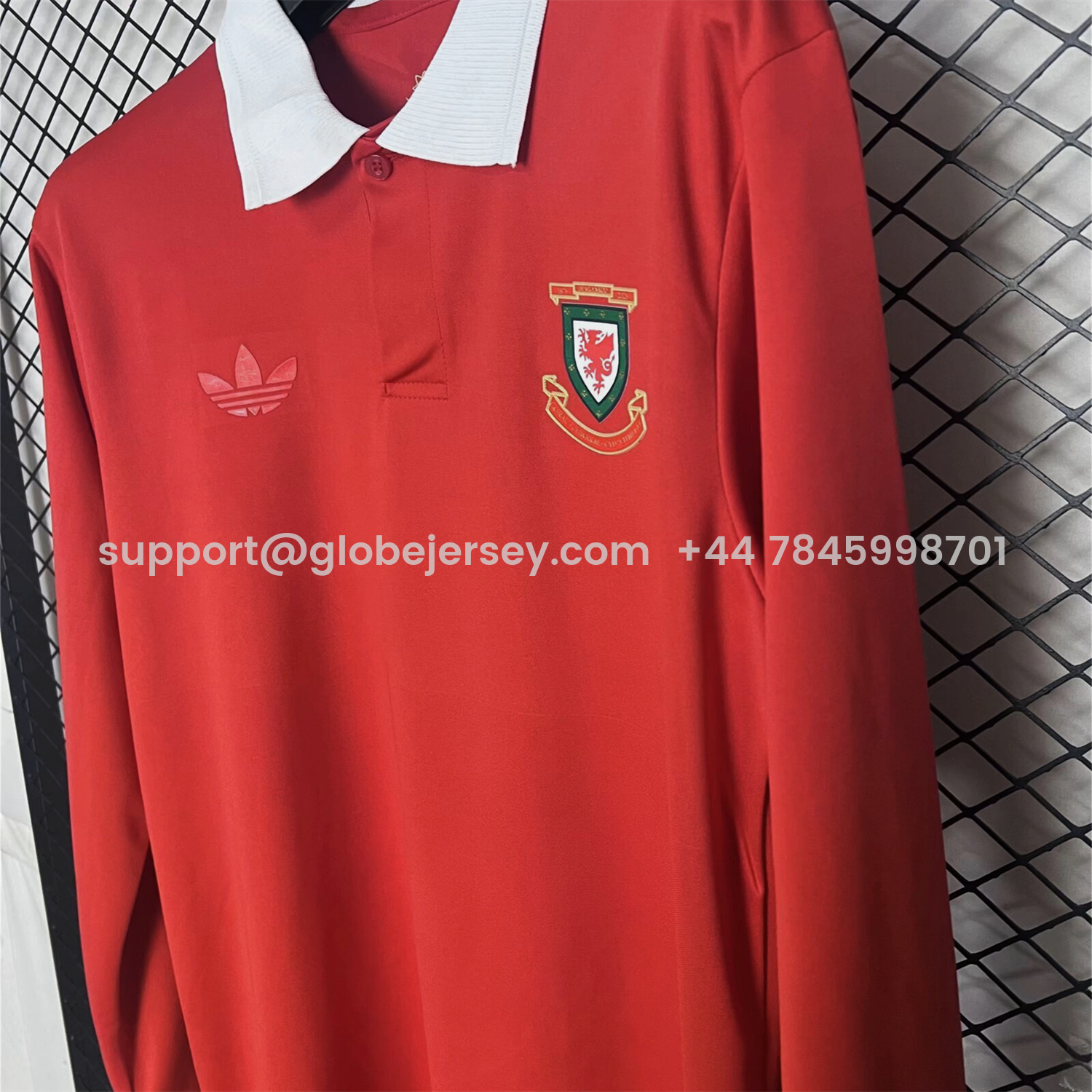 GlobeJersey-Wales 2026 150th Anniversary Edition Long Sleeves Jersey - Fans Version
