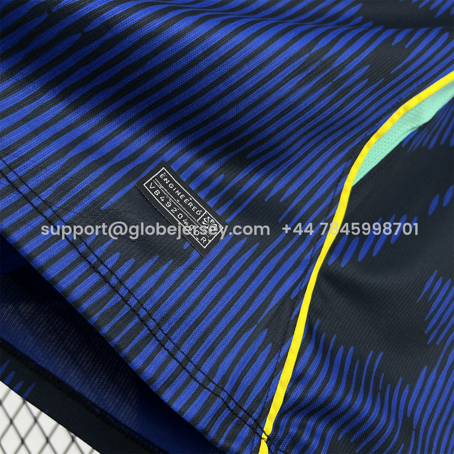 GlobeJersey-Brazil 2026 Away Blue Jersey - Fans Version