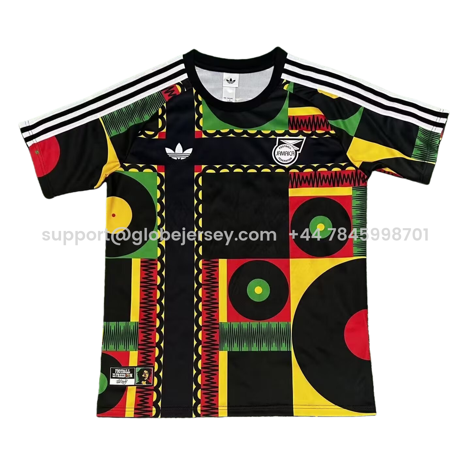 GlobeJersey-Jamaica 2026 Round Square Training Jersey - Fans Version