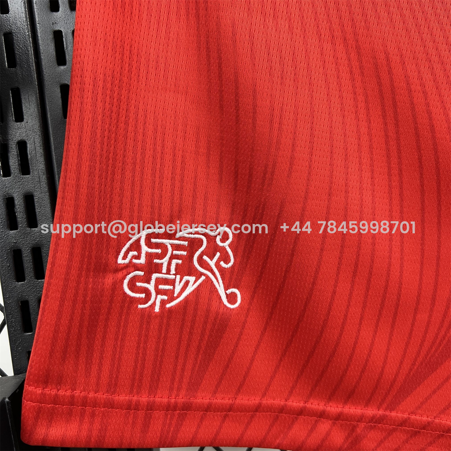 GlobeJersey-Switzerland 2026 Home Red Shorts - Fans Version