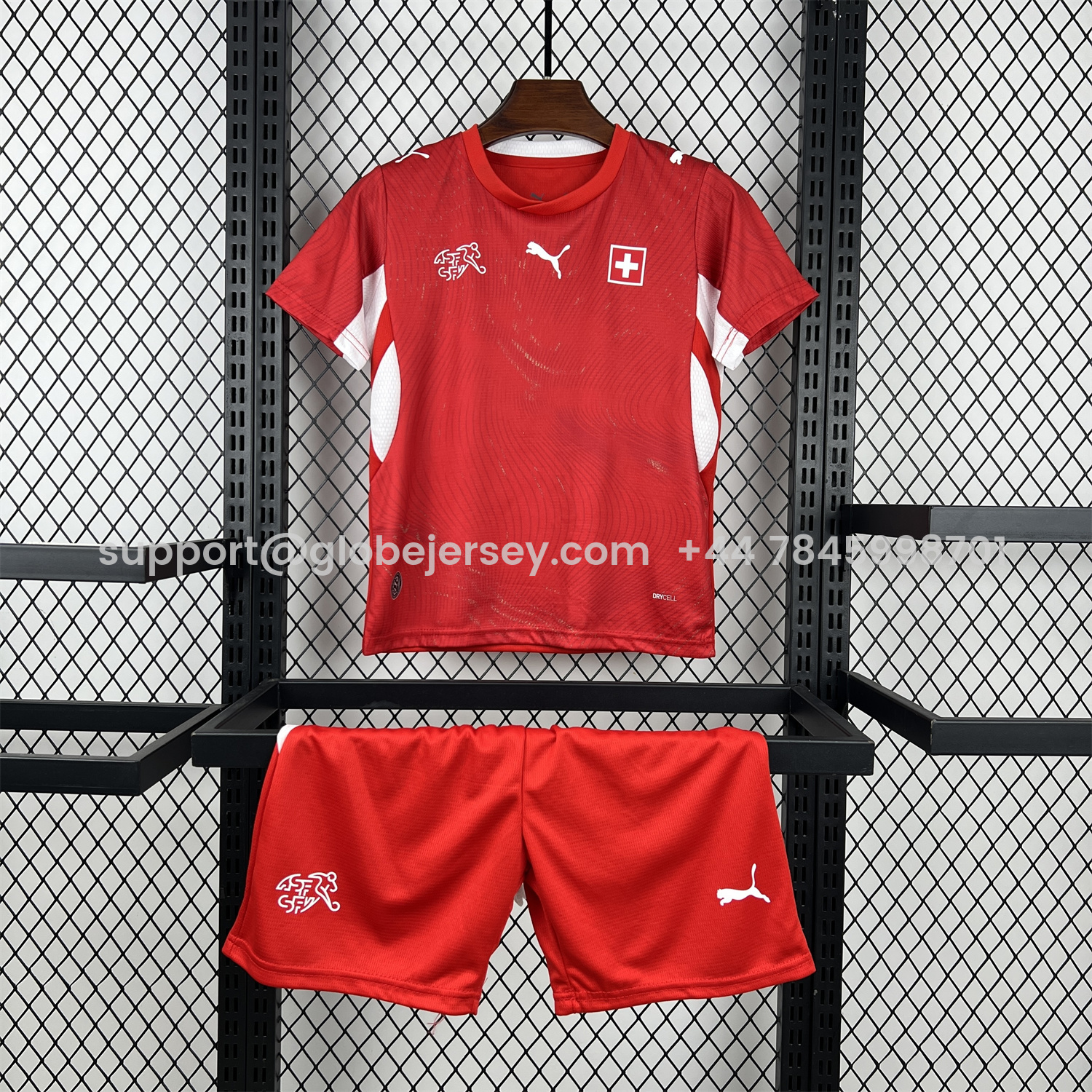 GlobeJersey-Switzerland 2026 Home Kids Kit