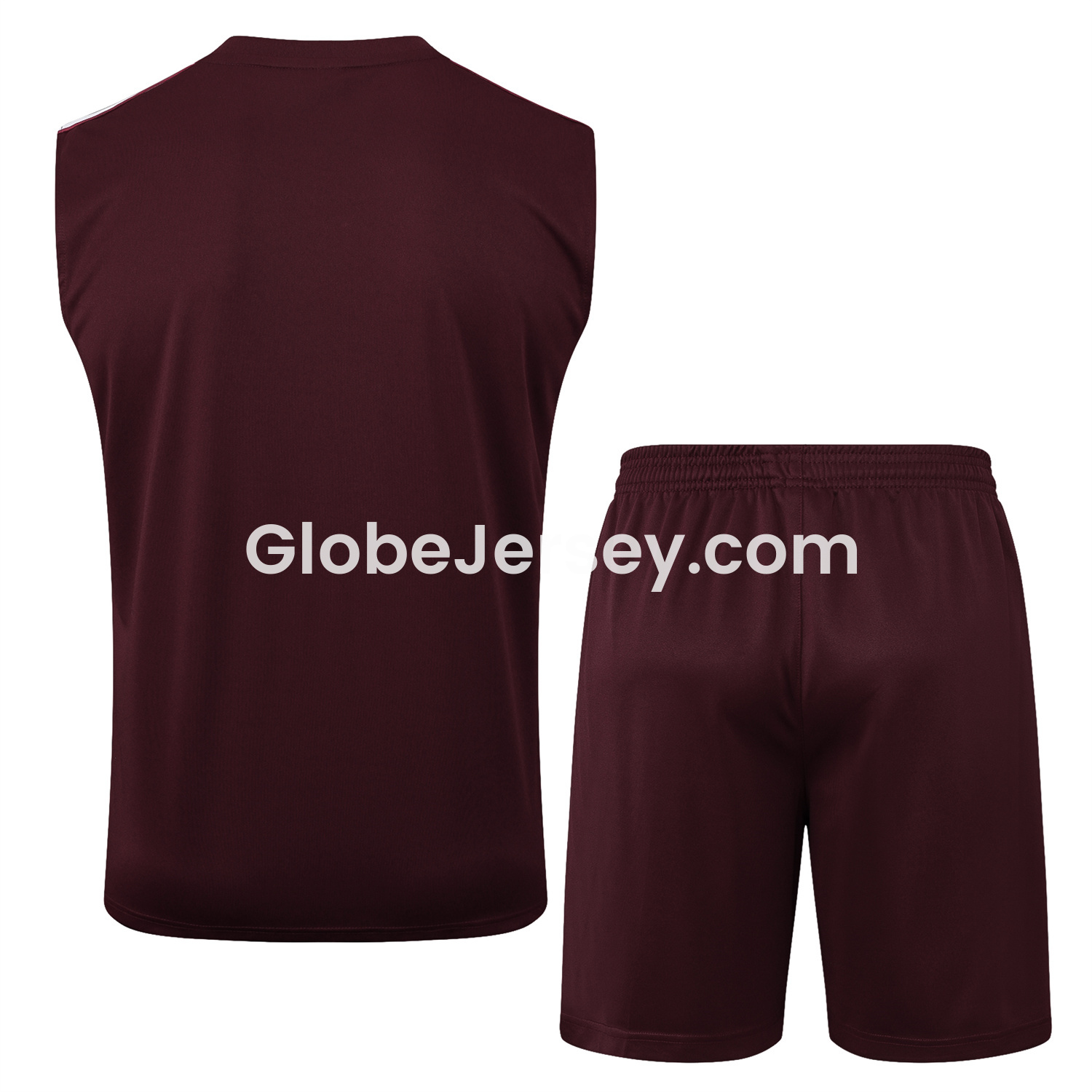 GlobeJersey-Bayern Munich 25-26 Throwback Trefoil Vest Training Set - Deep Red