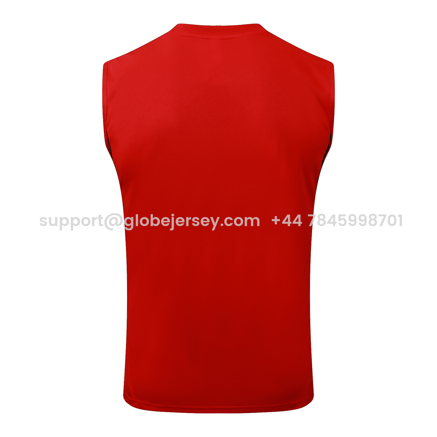 GlobeJersey-Liver.pool 25-26 Vest Training Set - Red Vest & Black Shorts