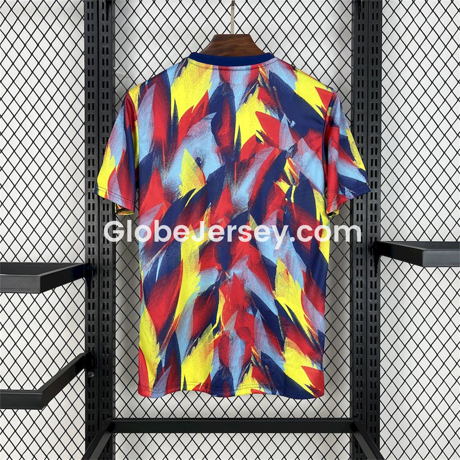 GlobeJersey-Arsenal 25-26 Colorful Flame Graffiti Pre-match Training Jersey - Fans Version
