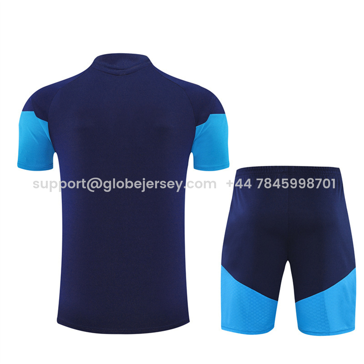 GlobeJersey-Spain 2026 Short-Sleeve Training Set - Royal Blue Top & Shorts