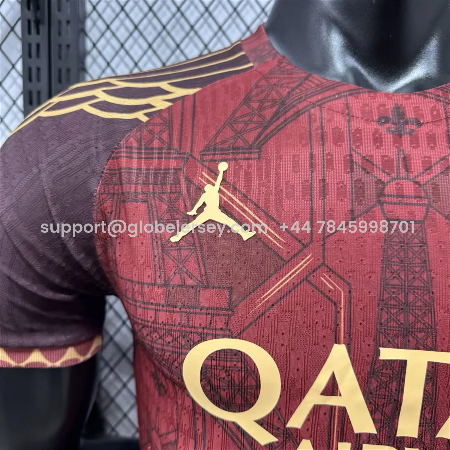 GlobeJersey-Paris Saint-Germain PSG 25-26 Red Eiffel Tower Concept Special Jersey - Player Version