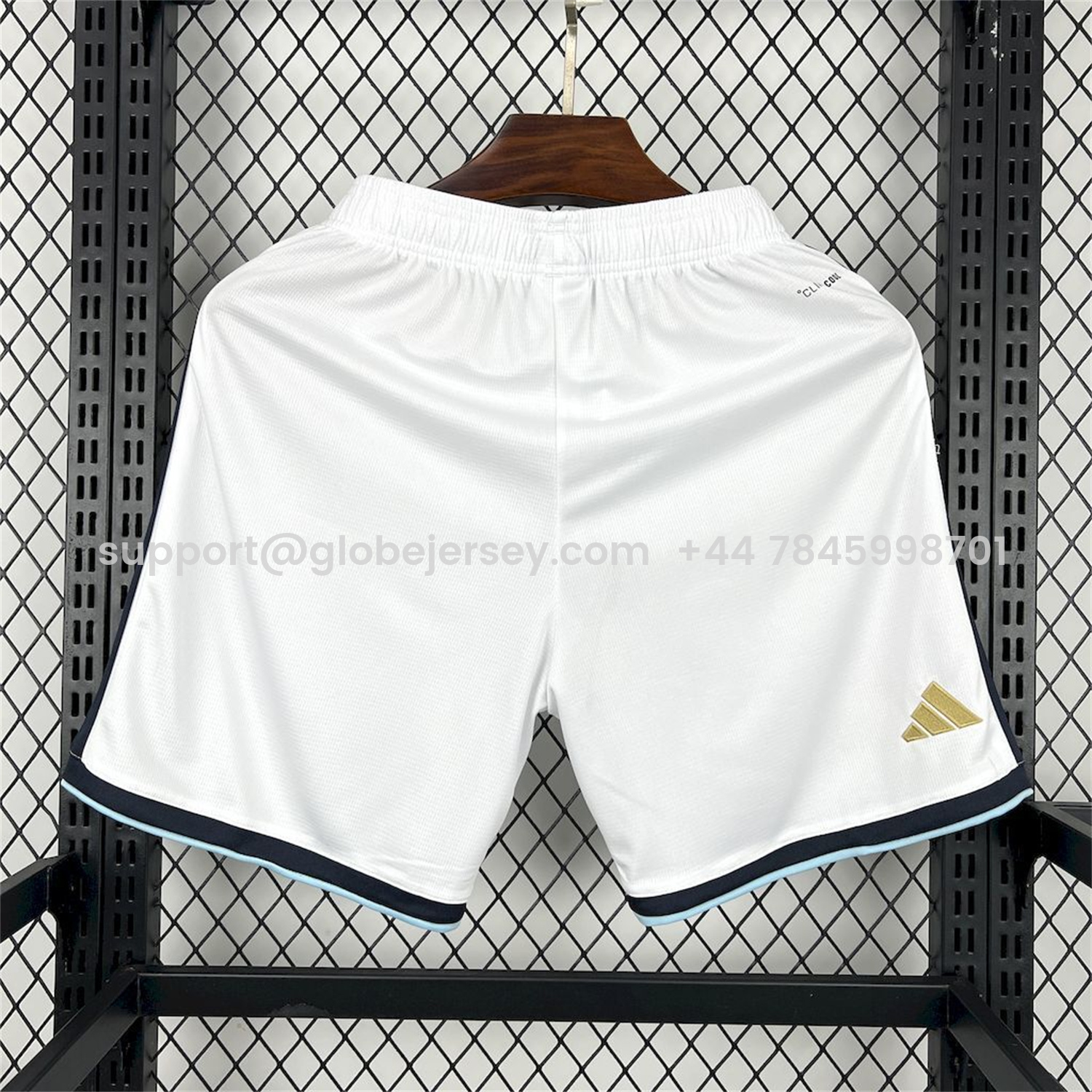 GlobeJersey-Argentina 2026 White Shorts - Fans Version