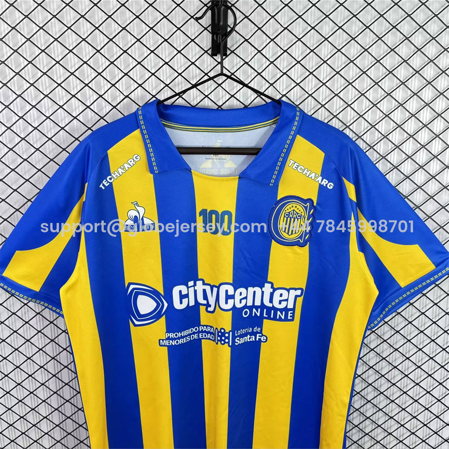 GlobeJersey-Rosario Central 2026 Home Jersey - Fans Version