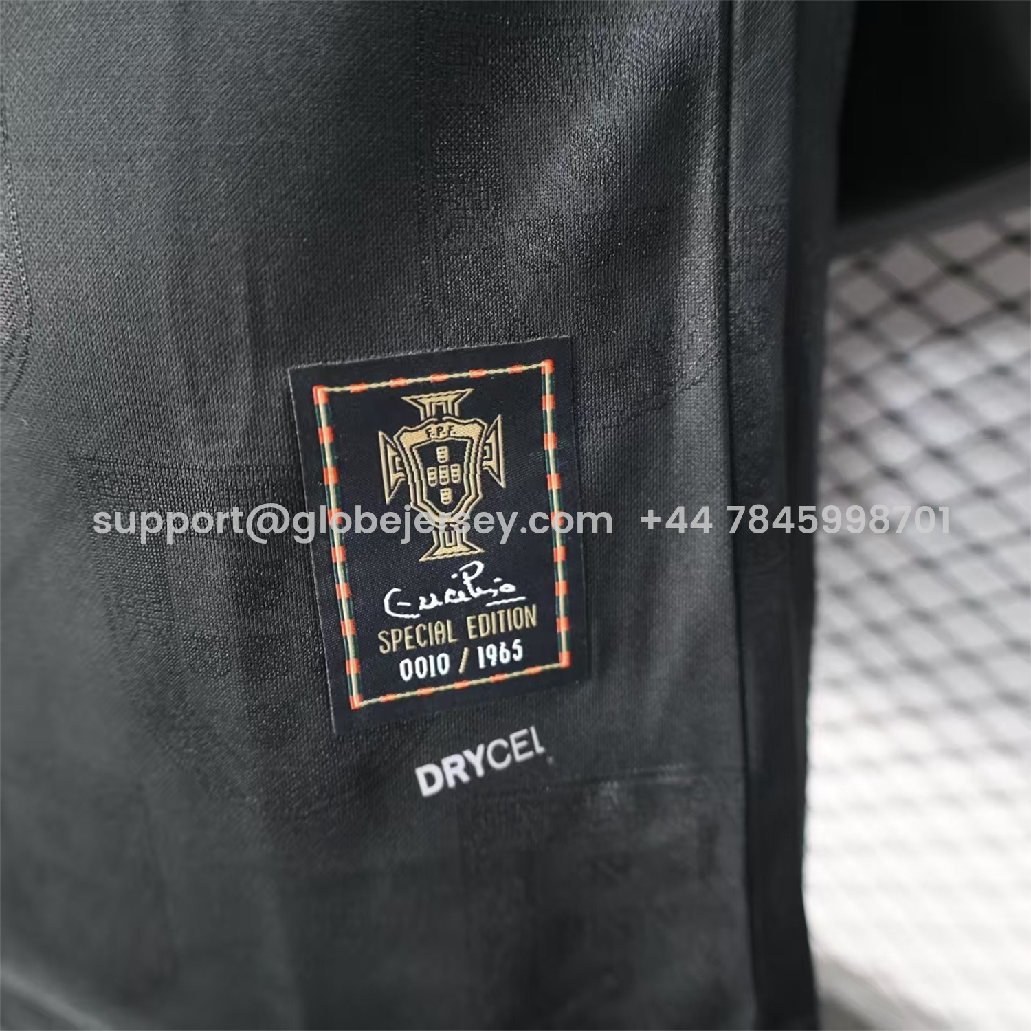 GlobeJersey-Portugal 2026 Away Black Jersey - Player Version