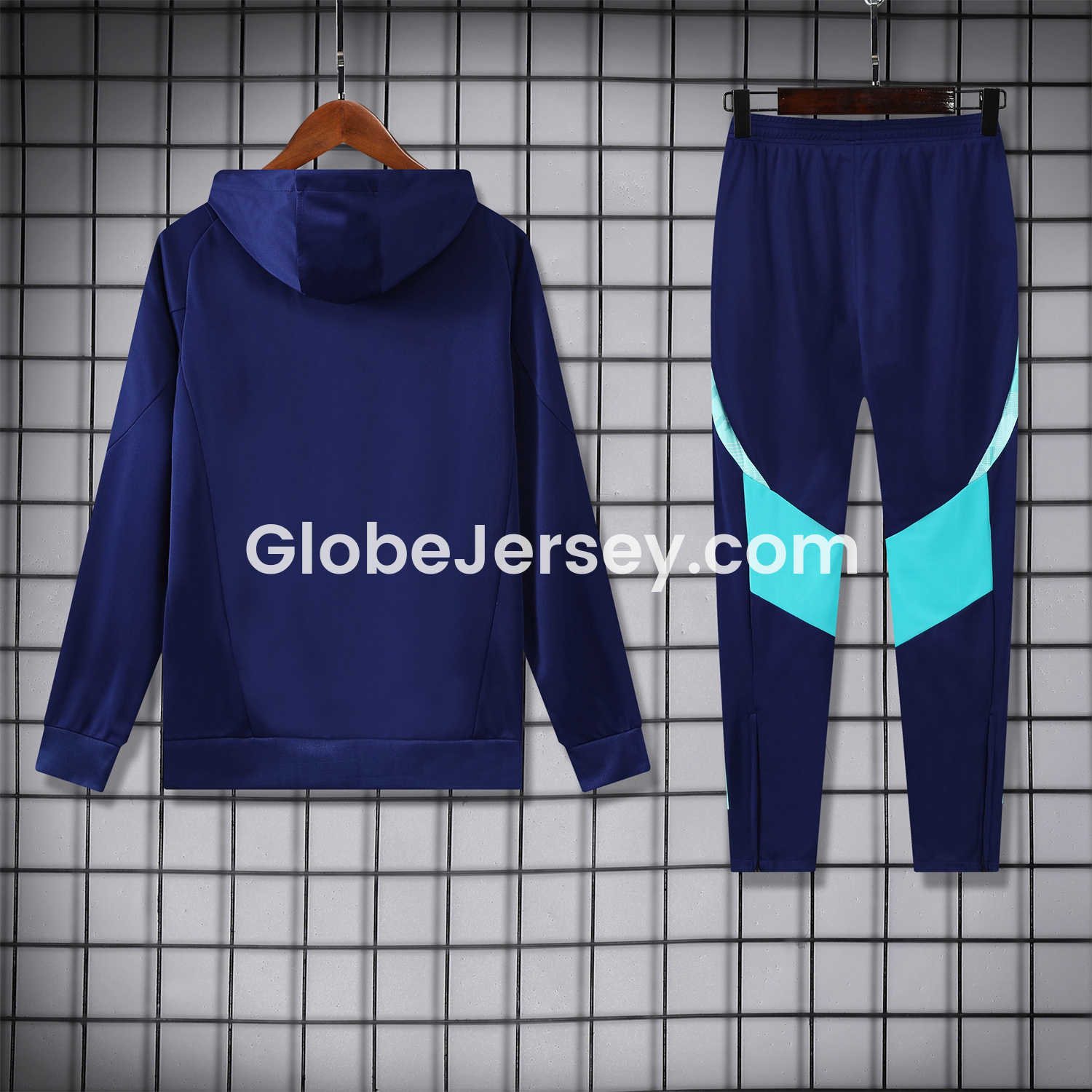GlobeJersey-Flamengo 25-26 Training Hoodie Set - Royal Blue Top and Pants