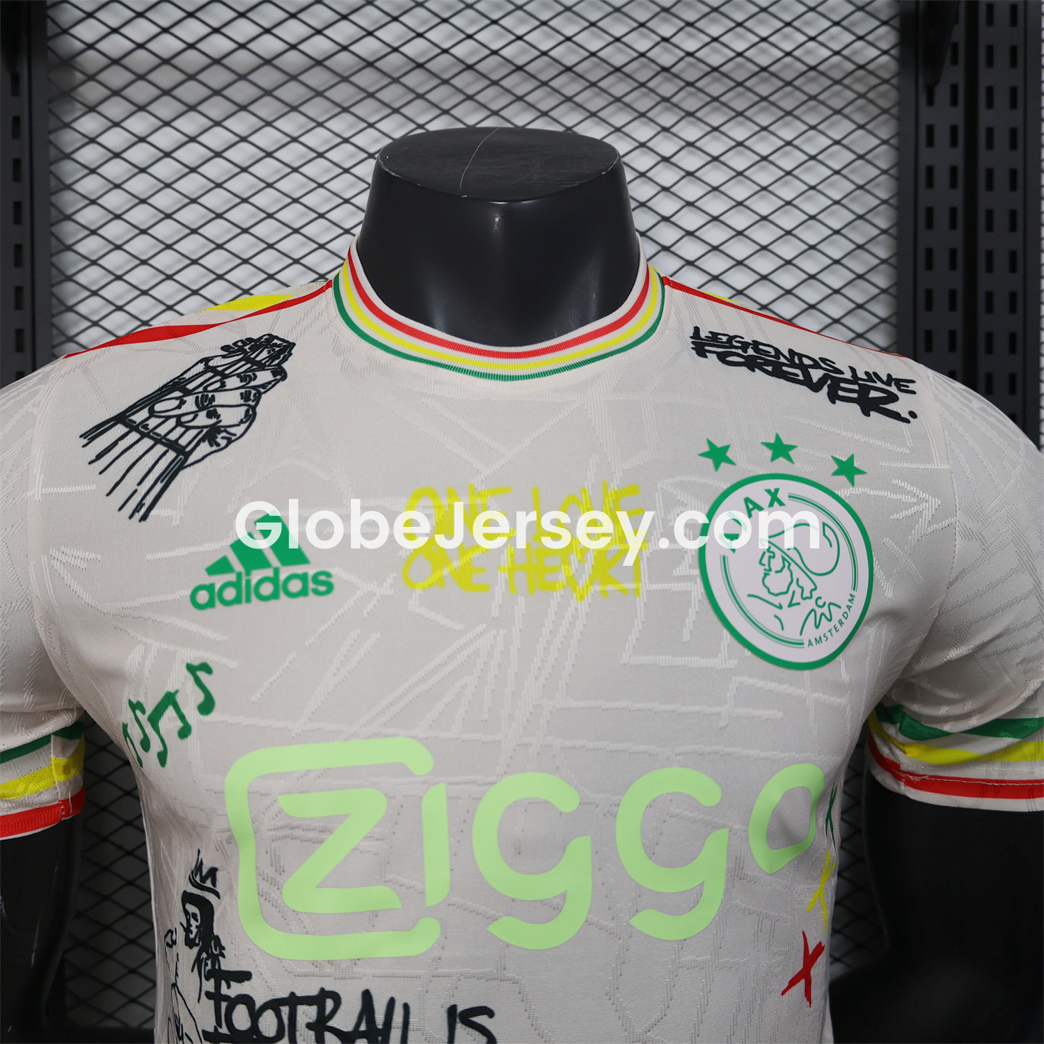 GlobeJersey-Ajax x B-O-B Marly 25-26 Mud Yellow Special Edition Jersey - Player Version